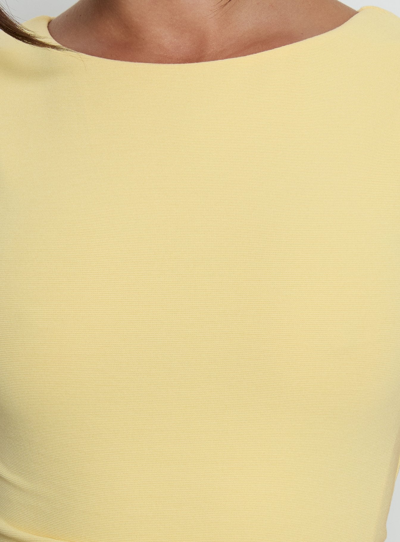 Basila Ruched Mini Dress Yellow - Image 6
