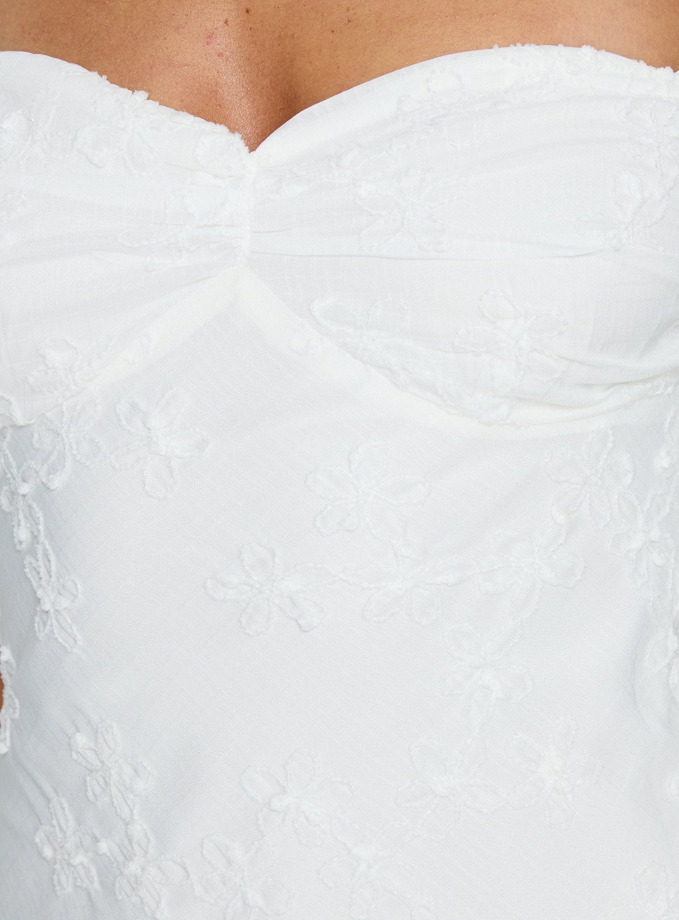 Rozerie Off Shoulder Mini Dress White - Image 6