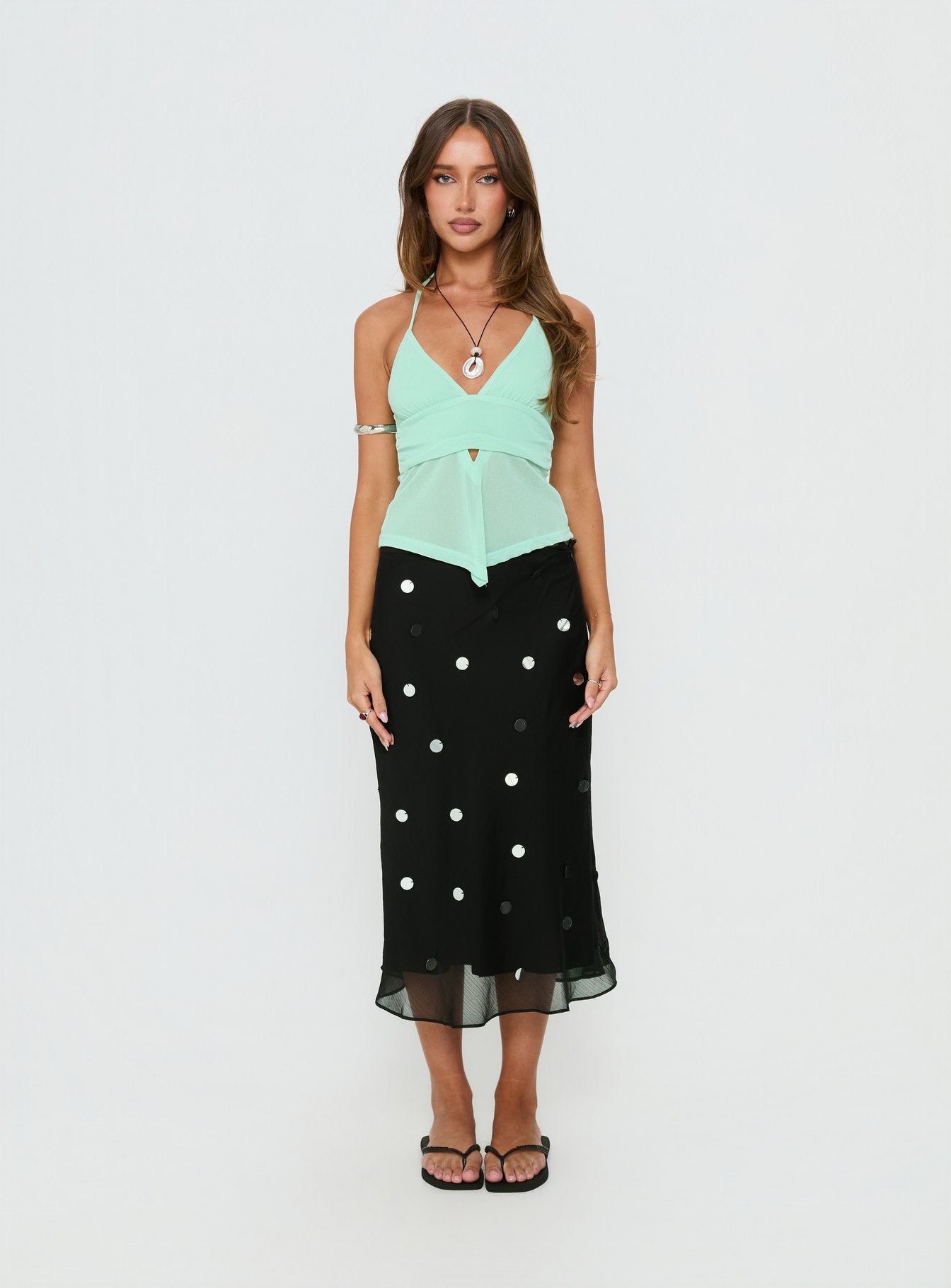 Averee Halter Top Mint Sparkle - Image 6