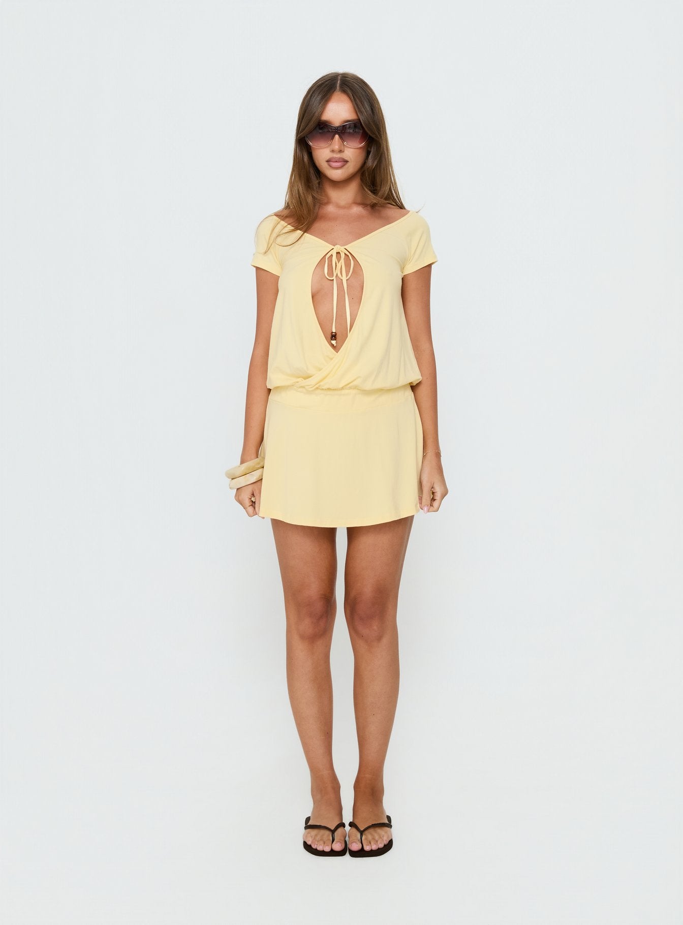 Papino Mini Dress Lemon - Image 6