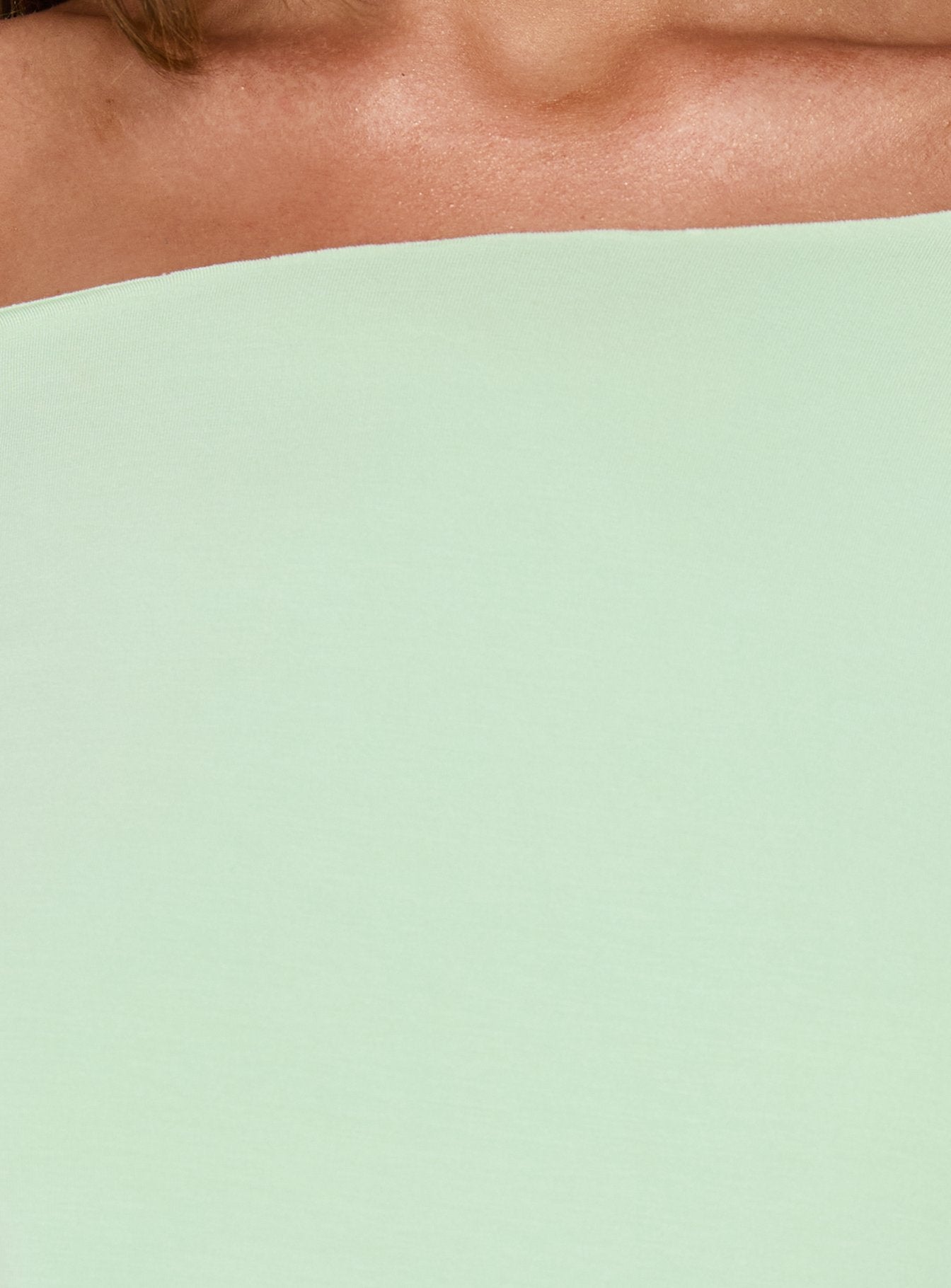 Ashlinn Off Shoulder Drapey Mini Dress Jelly Mint - Image 6