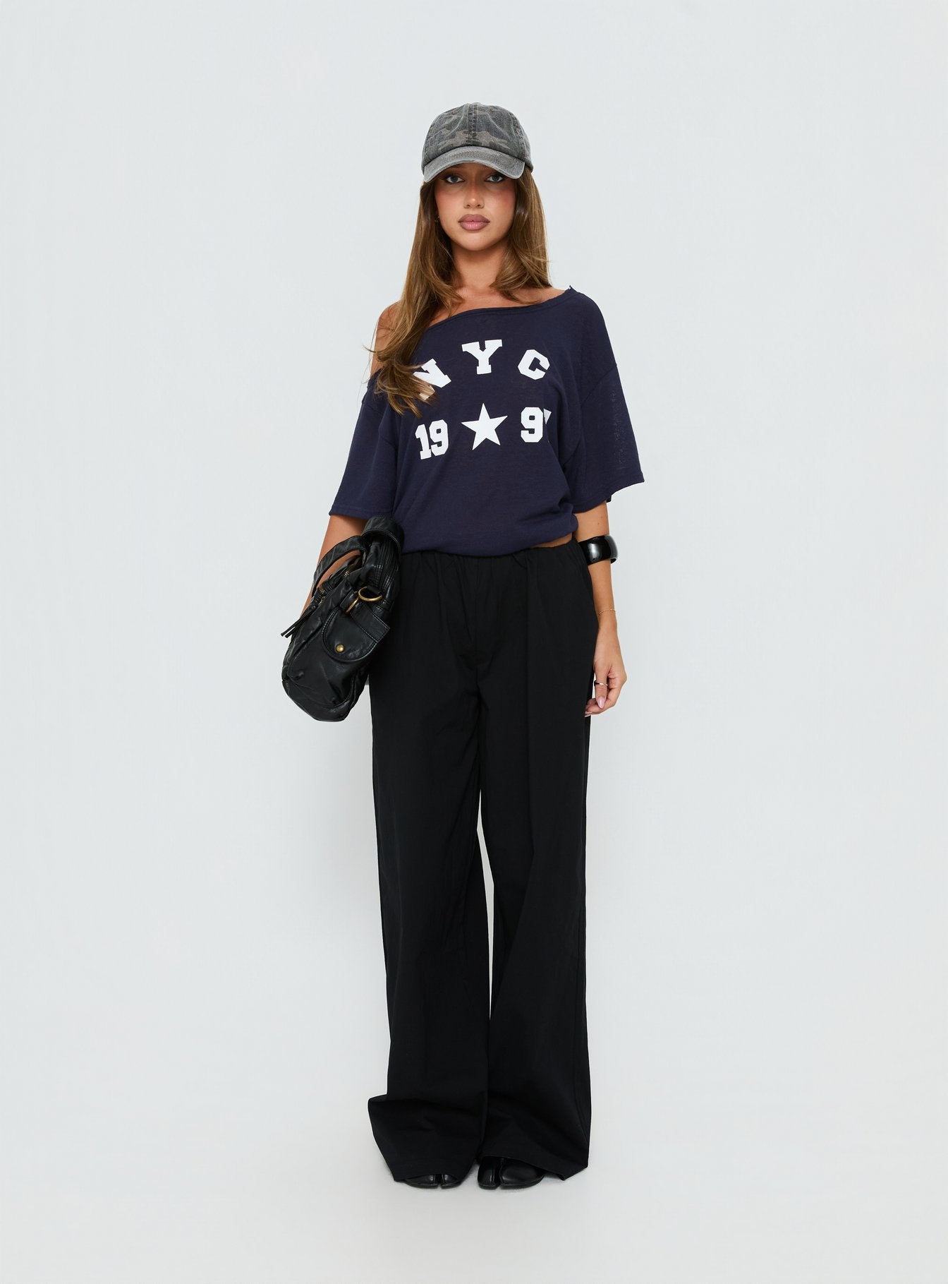 NYC 1997 Loose Graphic Tee Navy - Image 6