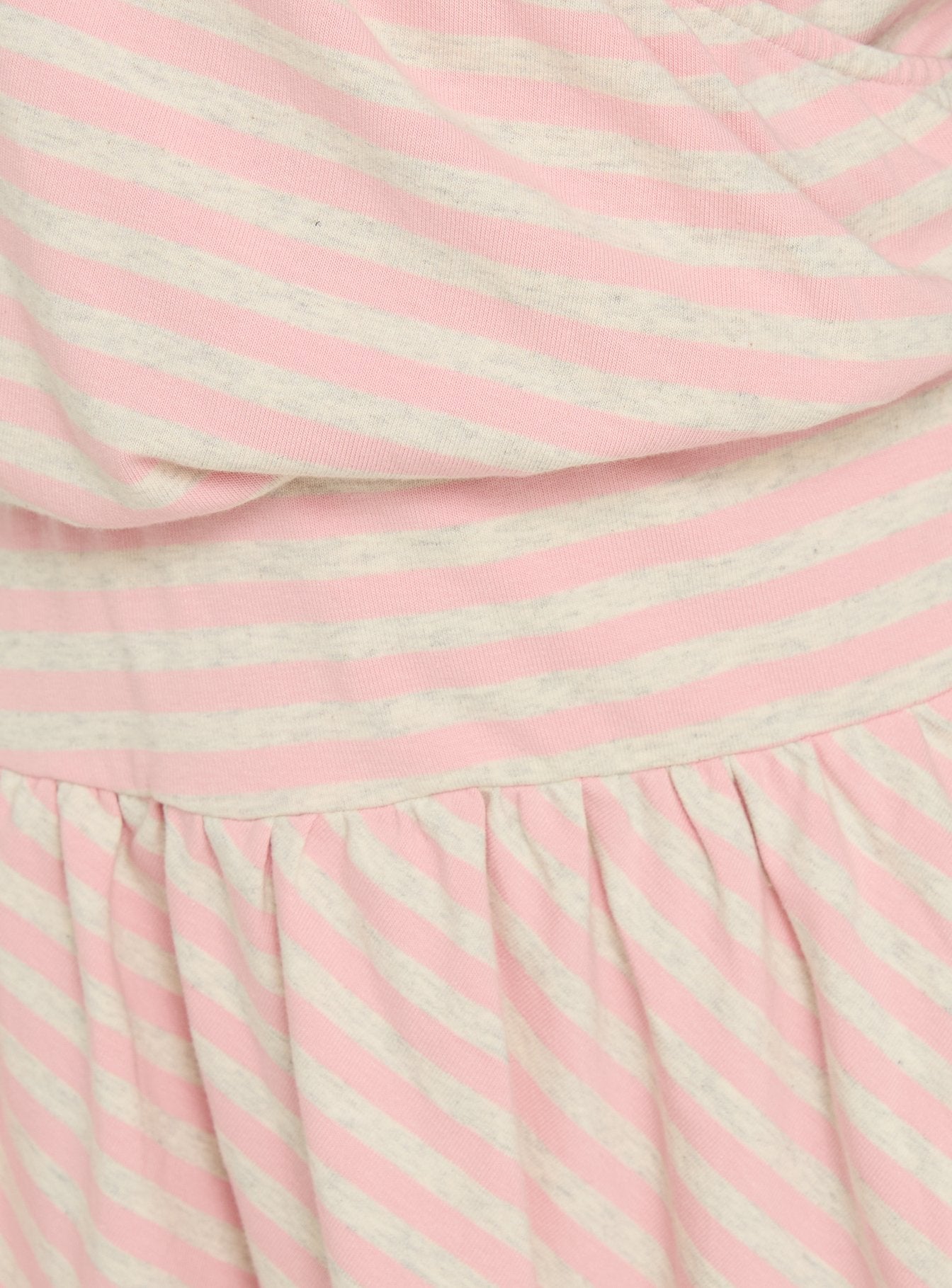 Joelie Halter Draped Mini Dress Pink / Grey Stripe - Image 6