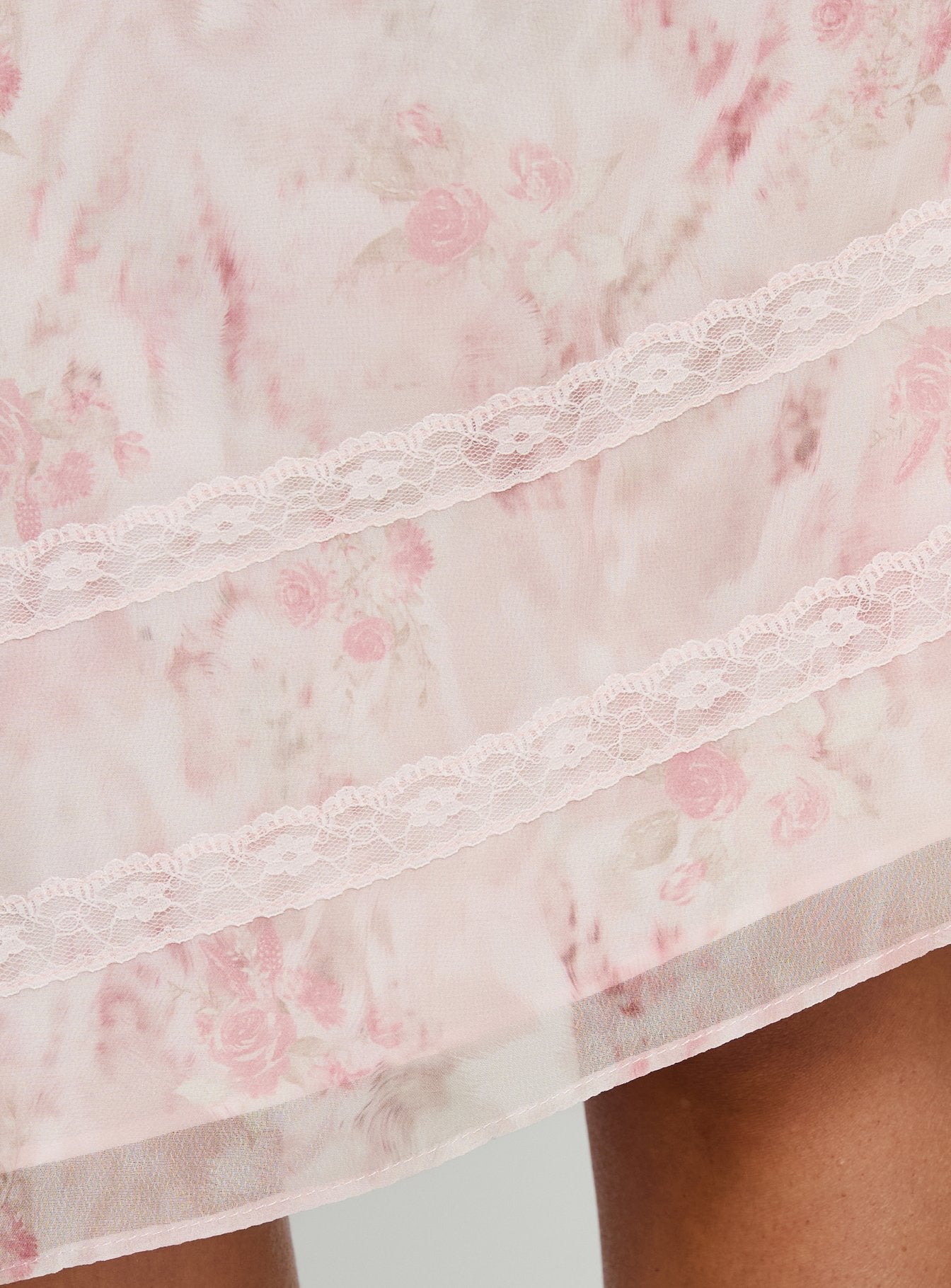 Avaline Asymmetrical Midi Skirt Pink - Image 6
