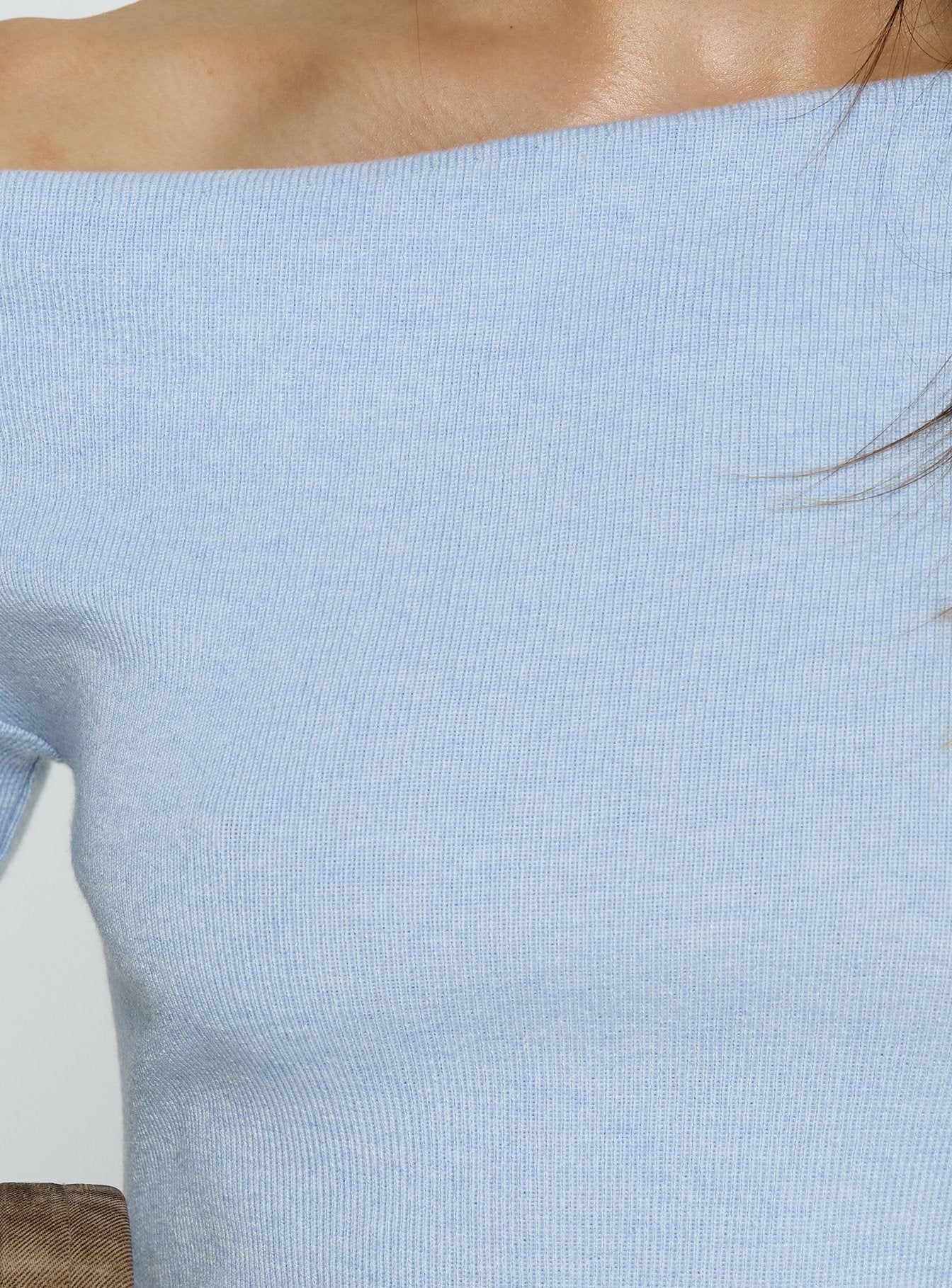 Yelsie Off Shoulder Long Sleeve Mini Dress Baby Blue - Image 5