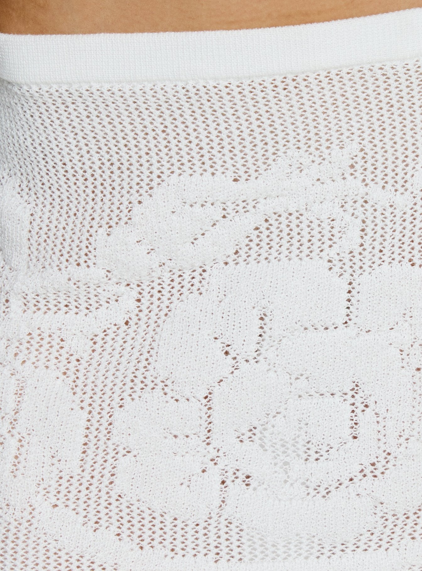 Roziana Crochet Mini Skirt White - Image 6