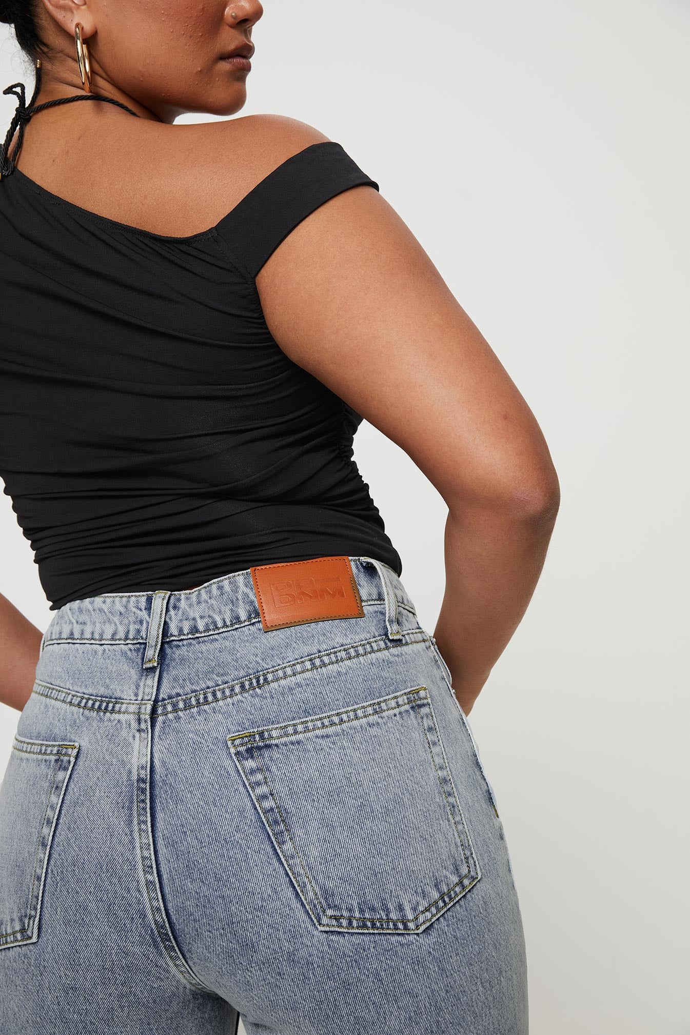 Holland High Rise Straight Leg Jeans Denim - Image 5