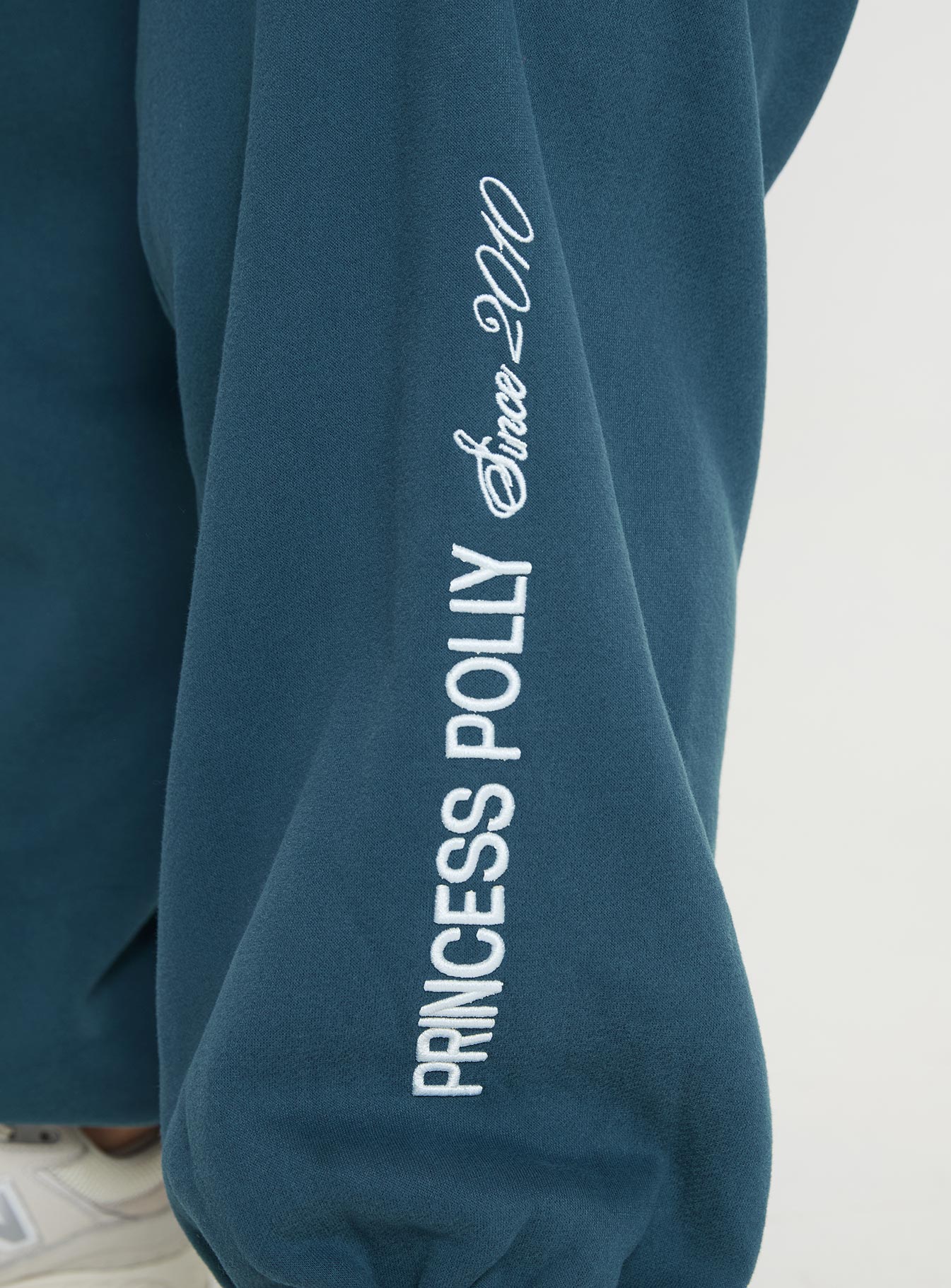 Princess Polly Track Pants Block / Cursive Text Slate Curve - Image 6