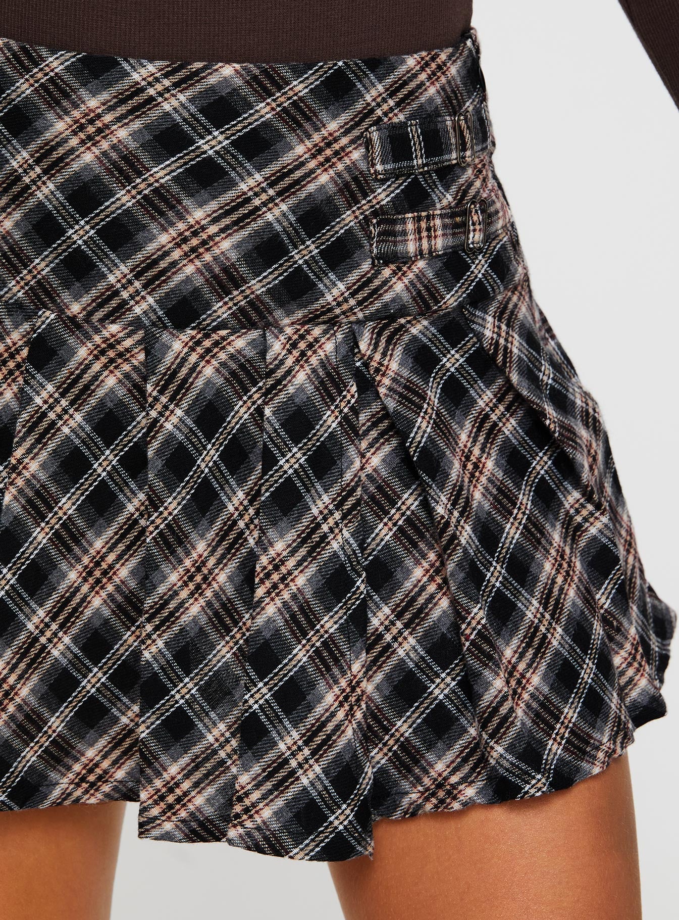 Cartwright Mini Skirt Black Check - Image 6