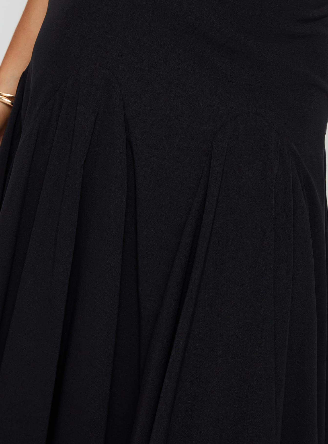 Agnette Low Rise Midi Skirt Black - Image 6