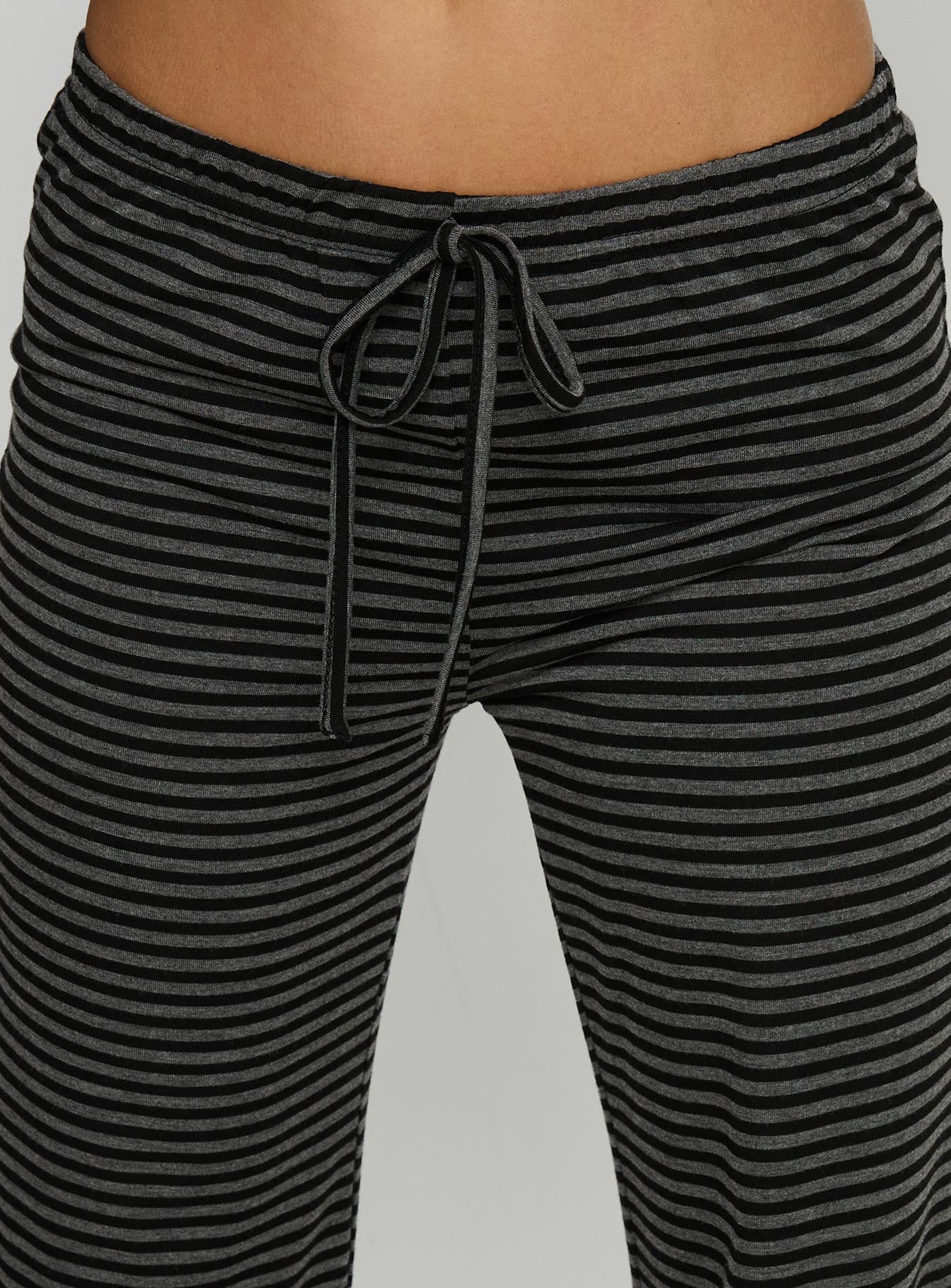 Alfreda Jersey Pants Grey / Black Stripe - Image 6