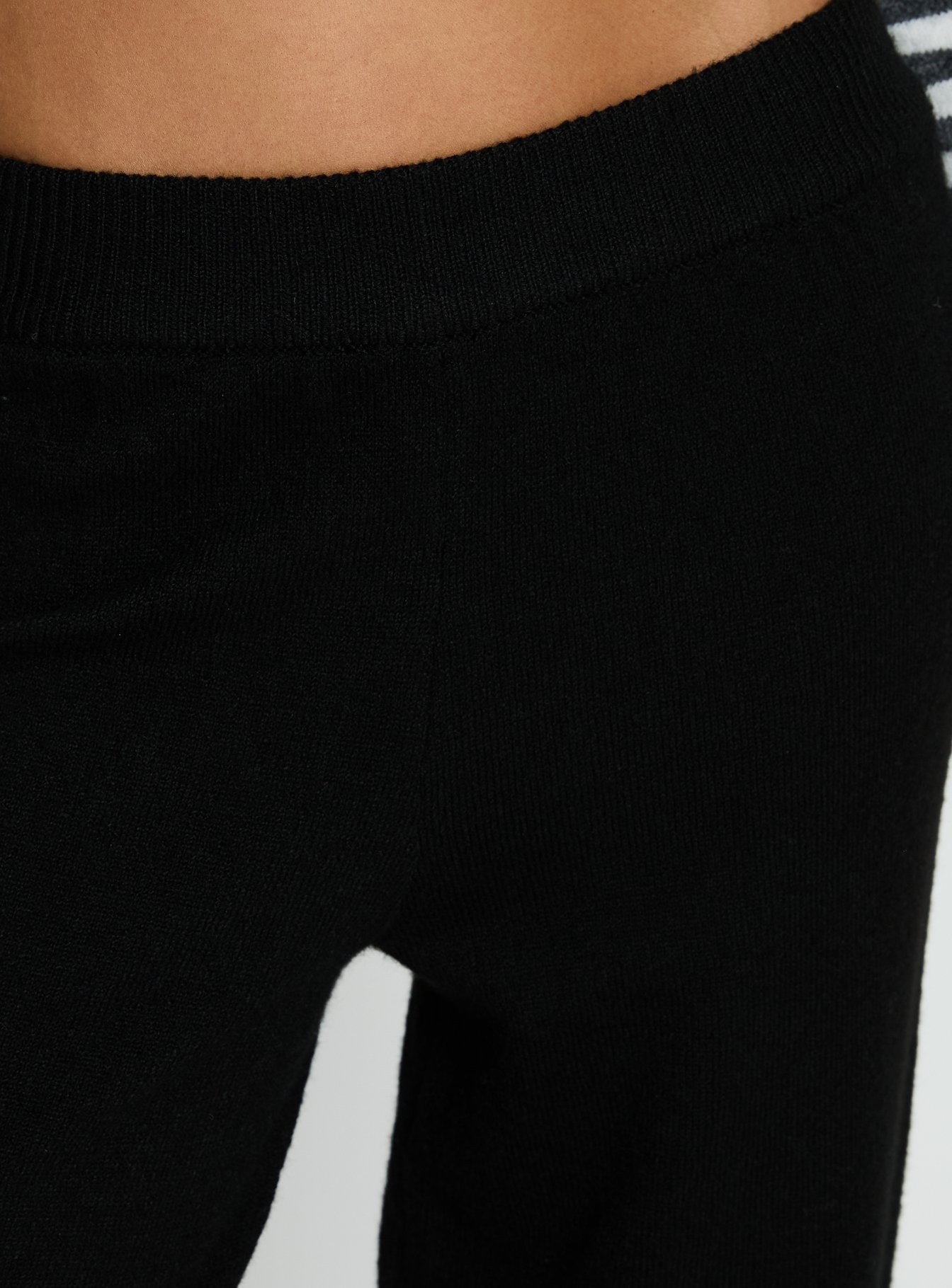 Bekki Wide Leg Knit Pant Black - Image 5