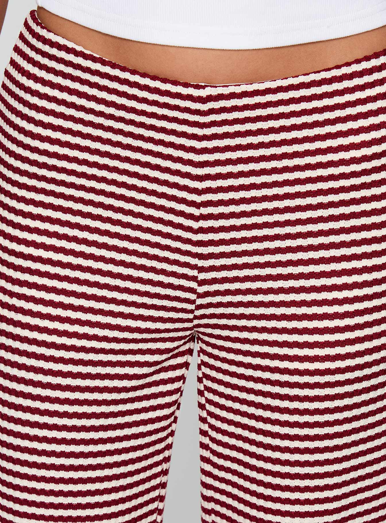 Next To Me Lounge Pant Red / White Stripe - Image 6