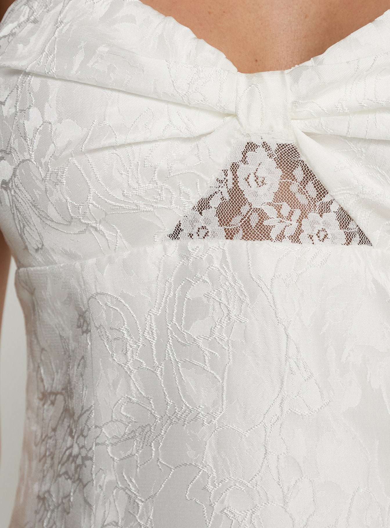 Aubriana Strapless Mini Dress White - Image 6