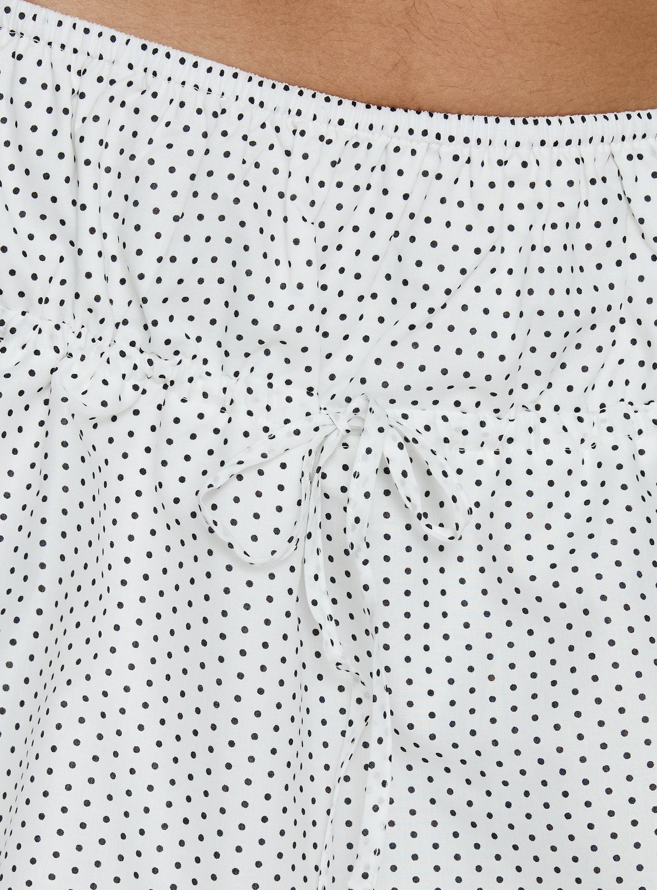 Nomi Mini Skirt White Polka Dot - Image 6