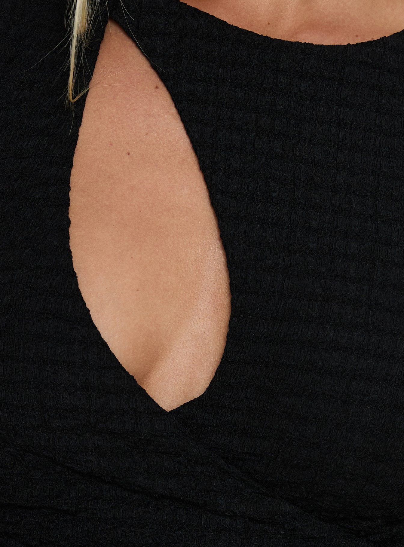 Cymone Cut Out Maxi Dress Black - Image 5