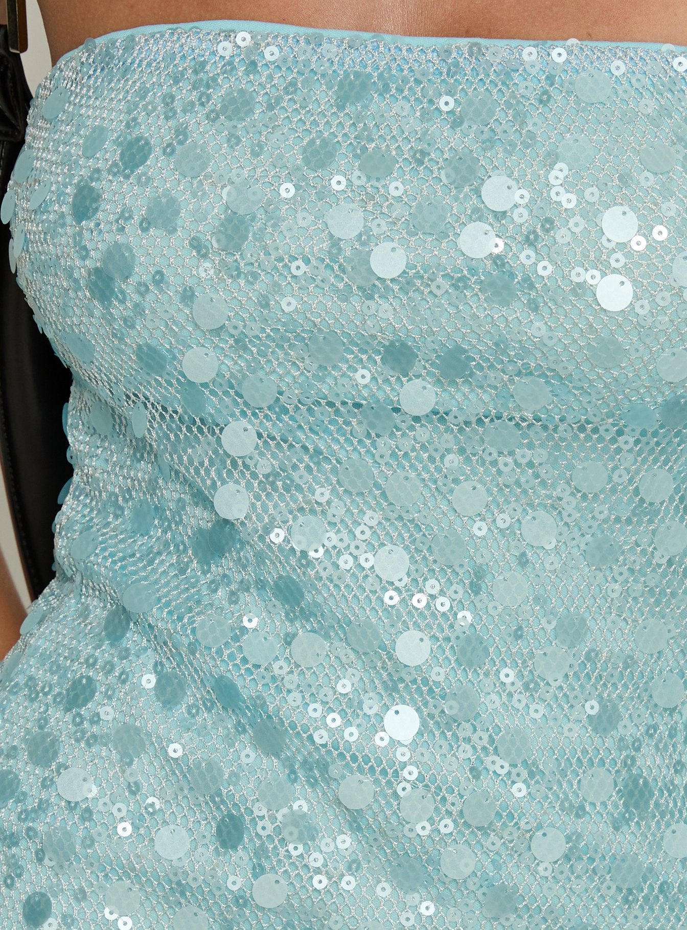 Mareisa Sequin Mini Dress Blue - Image 6