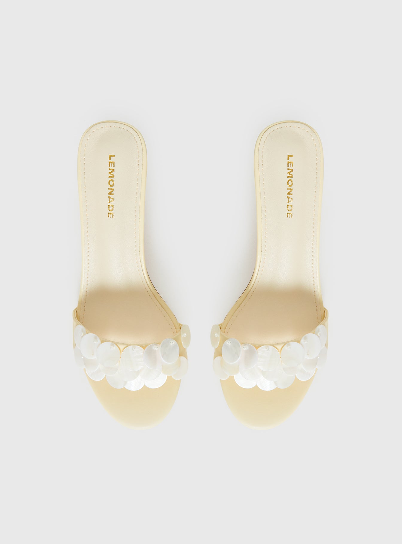 Early Pop Sequin Heels Yellow - Image 6