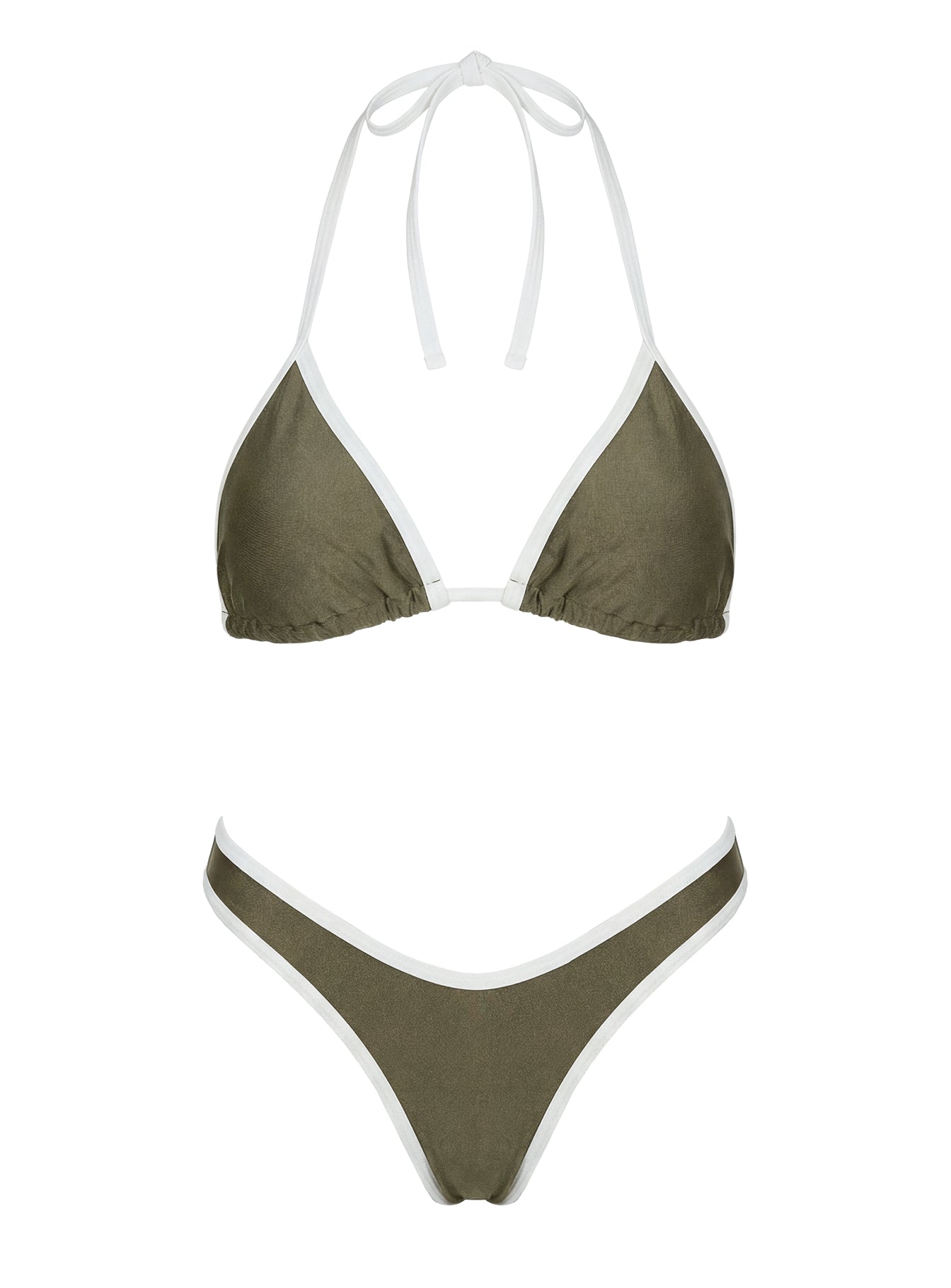 Wildfire Waves Triangle Bikini Top Green - Image 5