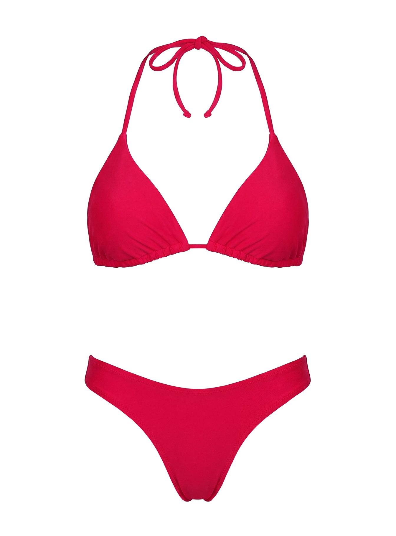 Jenner Triangle Bikini Top Red - Image 5