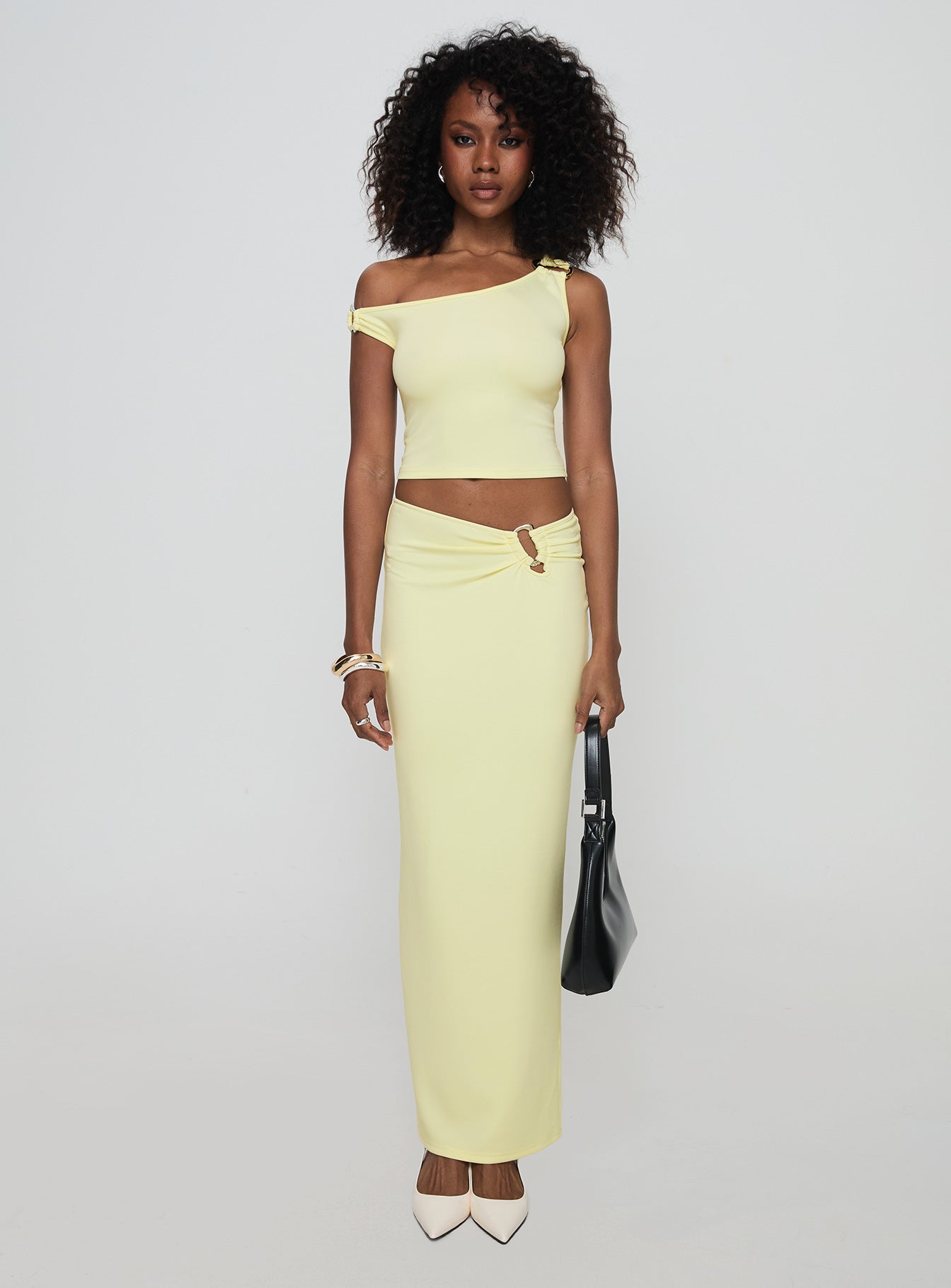 Whiley Maxi Skirt Cream - Image 7