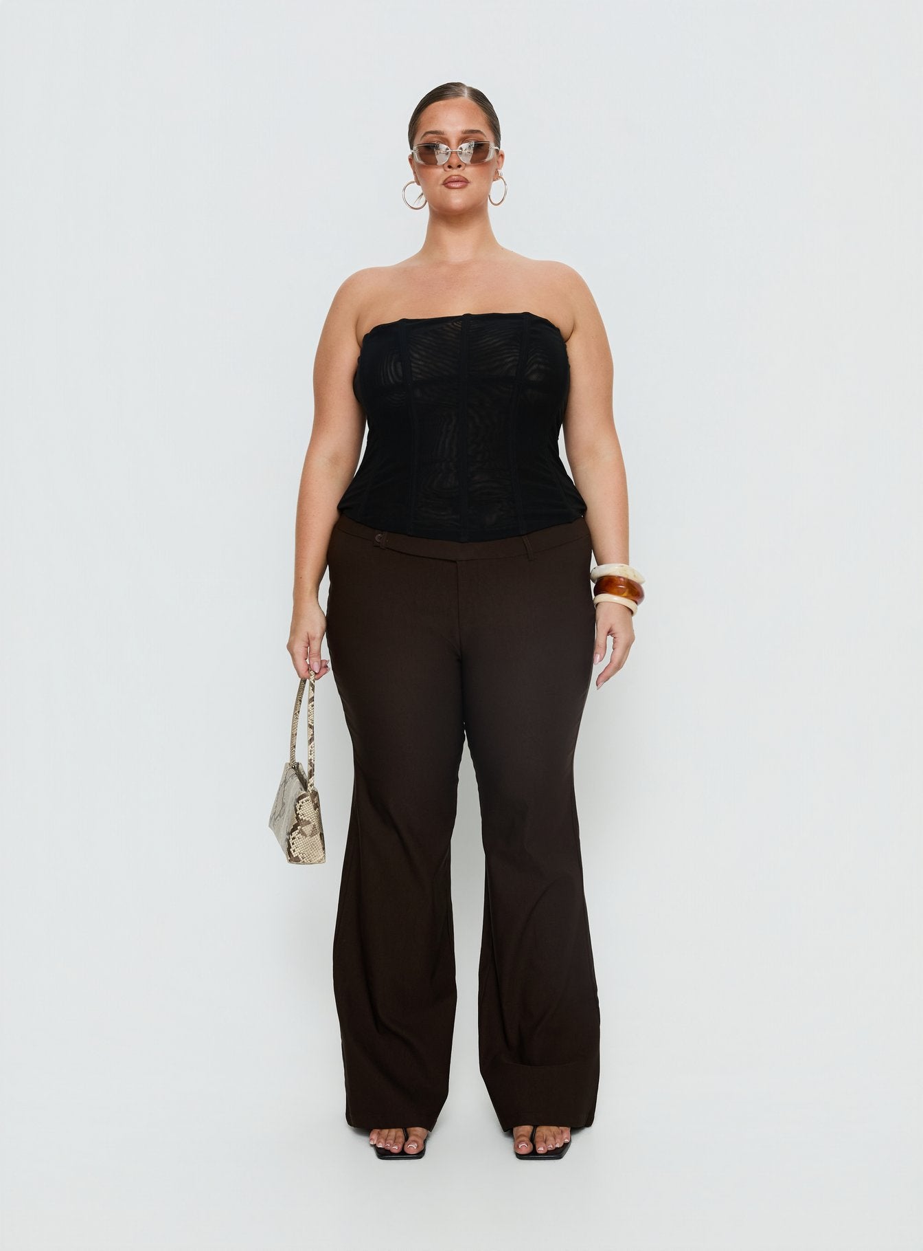 Kinkirk Flared Pants Chocolate Curve - Image 7