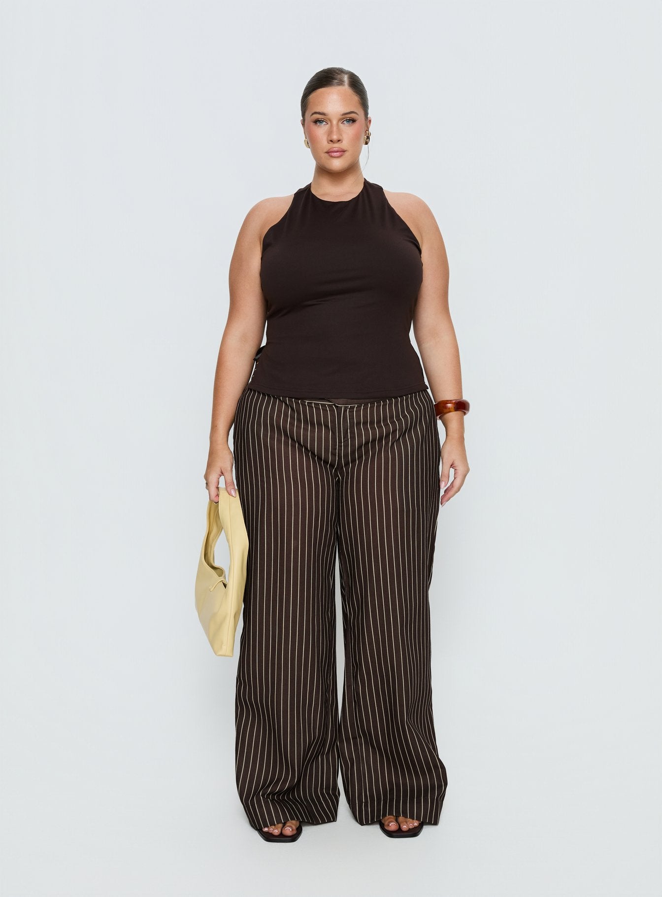 Harlene Back Detail Top Brown Curve - Image 6