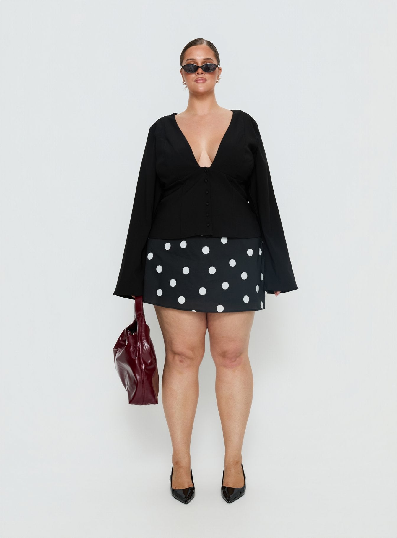 Serefina Long Sleeve Top Black Curve - Image 6