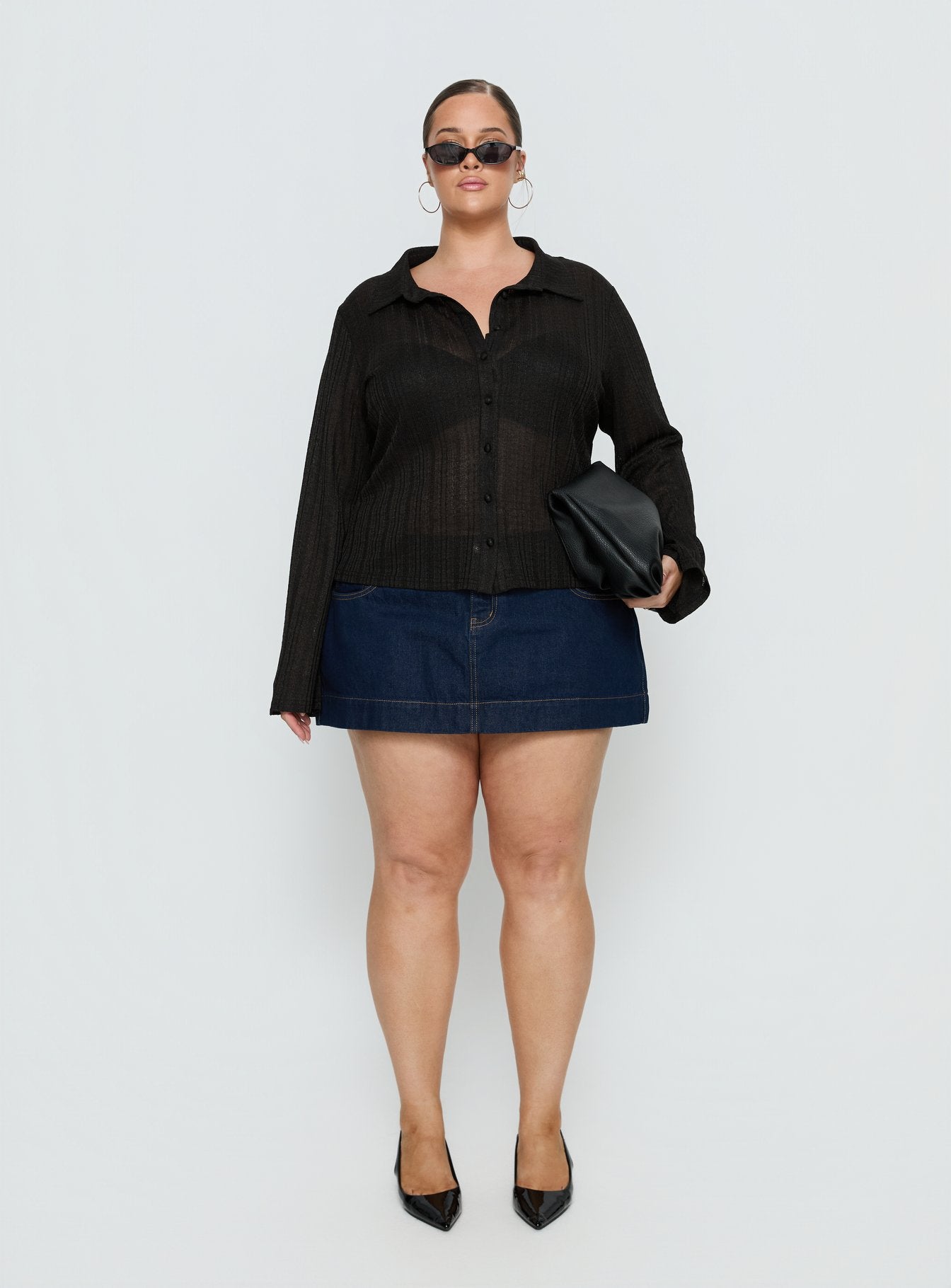 When You Sleep Long Sleeve Top Black Curve - Image 7