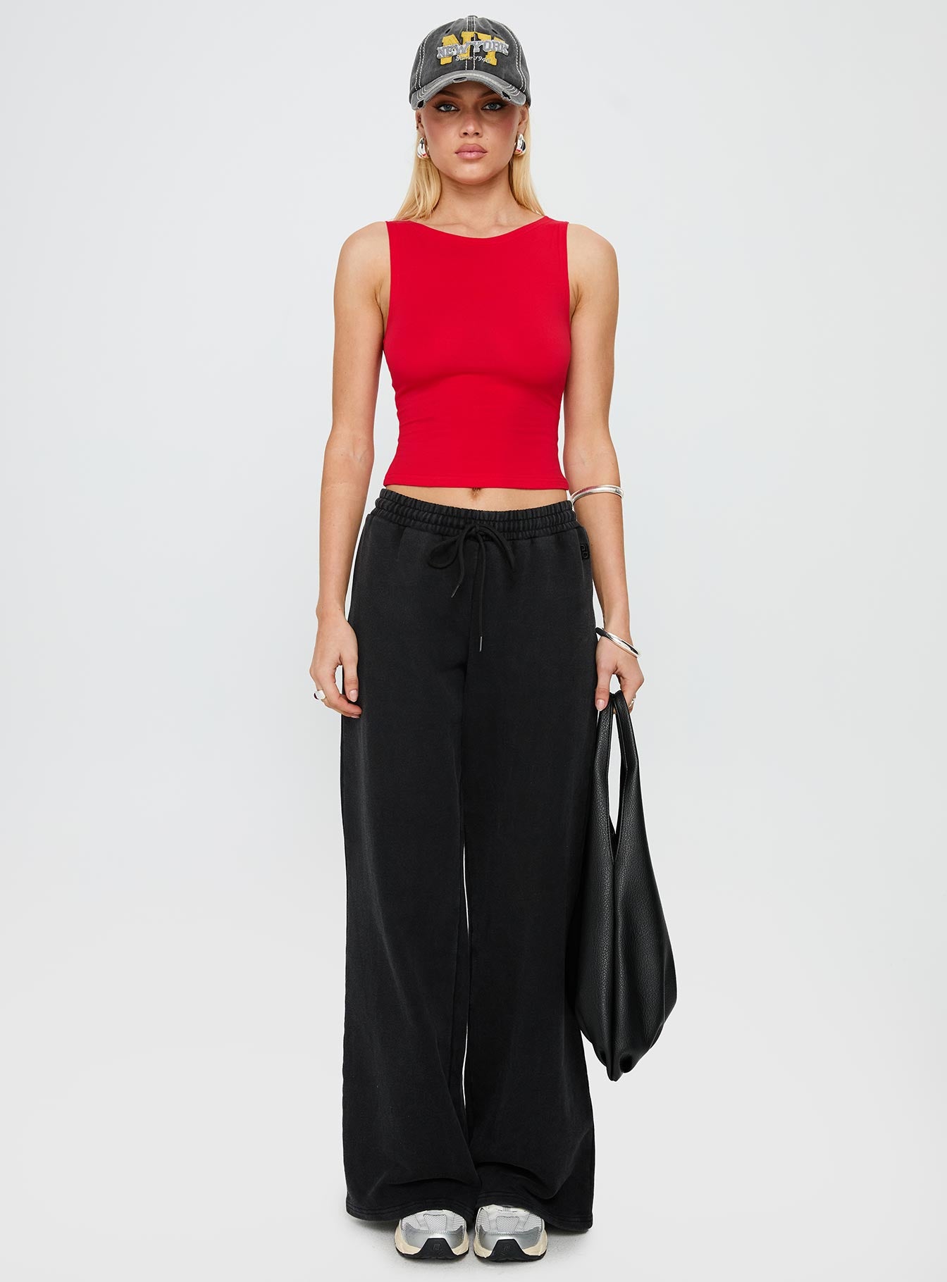 Bleeker High Neck Top Red - Image 7