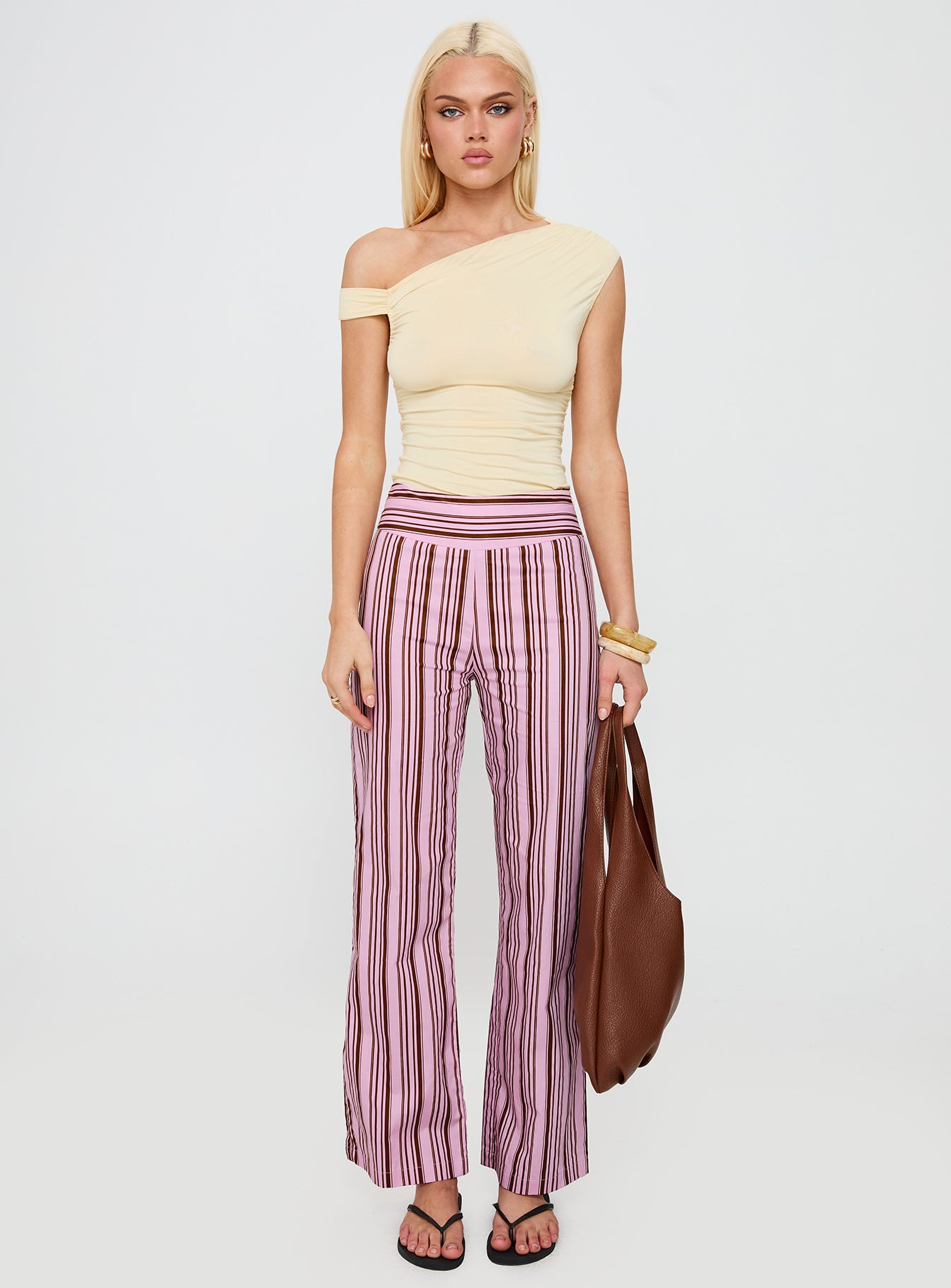 Leocadie Pants Pink Stripe - Image 7