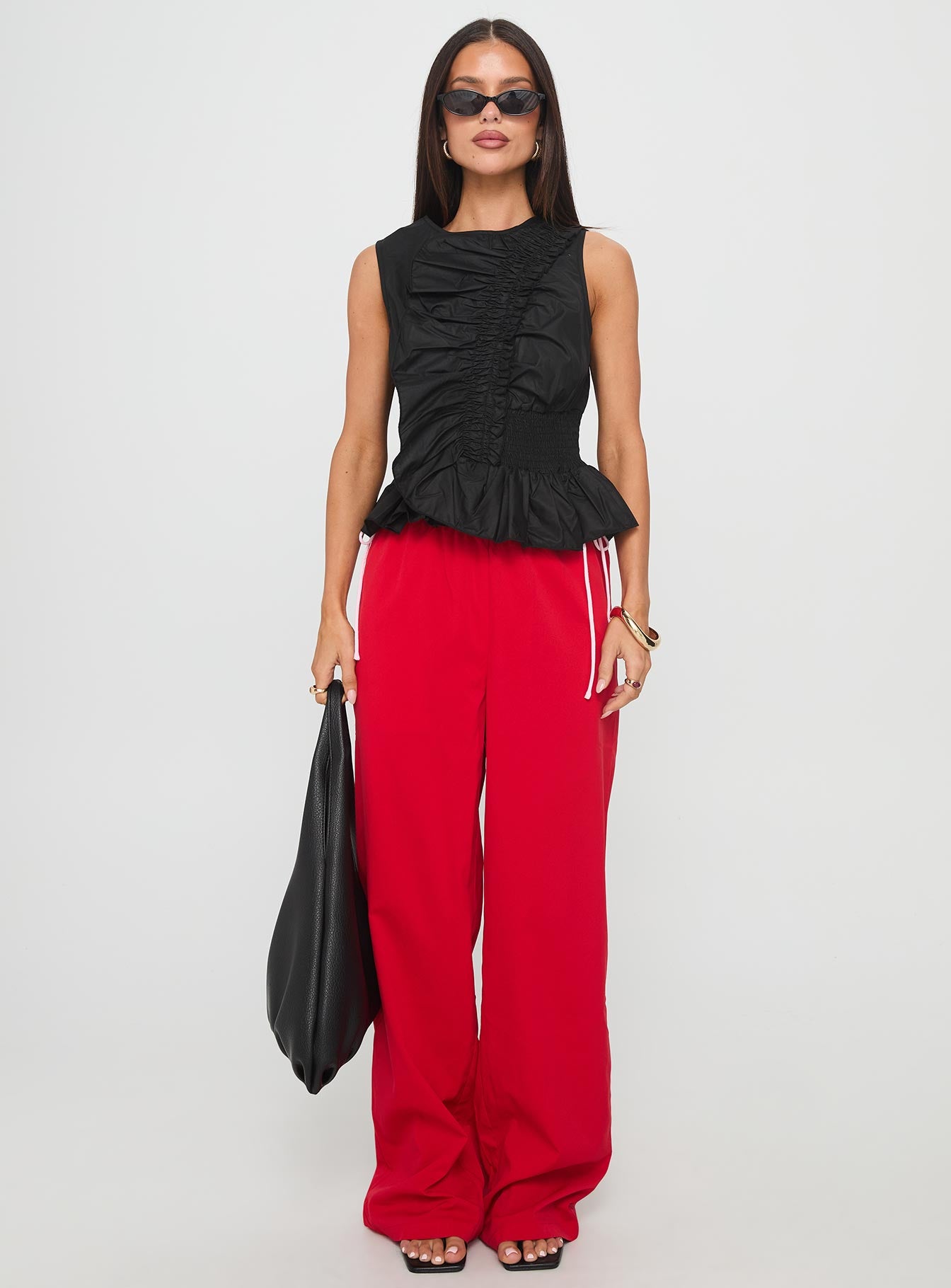 Sweet As Sugar Bow Pants Red / Pink - Image 6