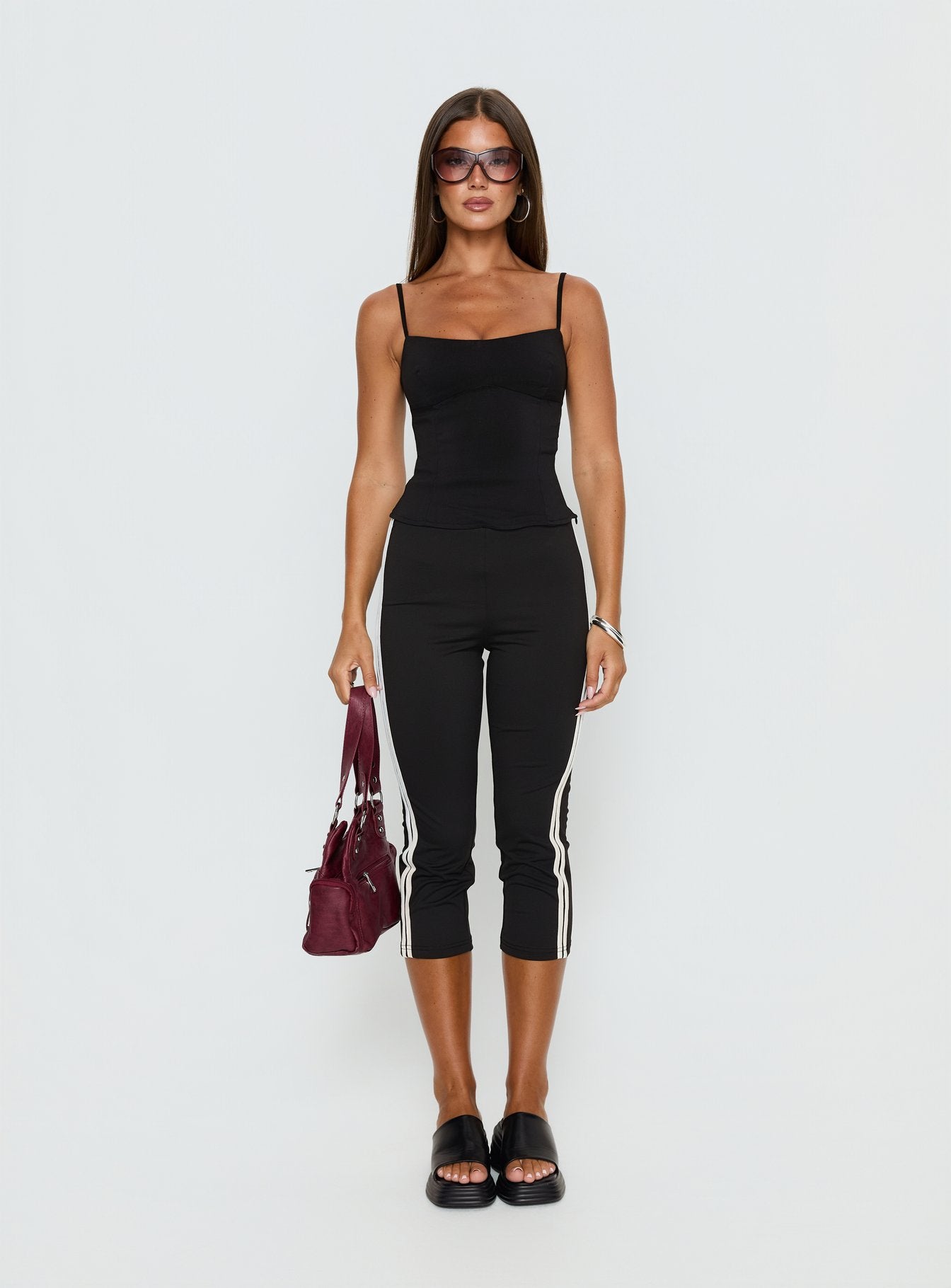 Elanah Structured Cami Top Black - Image 7