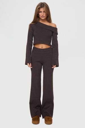Try Me Knit Pants Chocolate