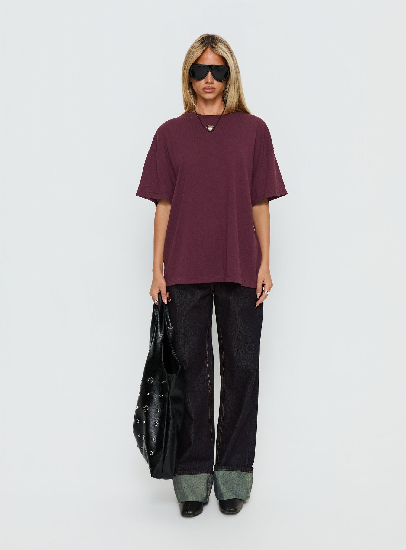 Zaydee Oversized Tee Cherry - Image 7