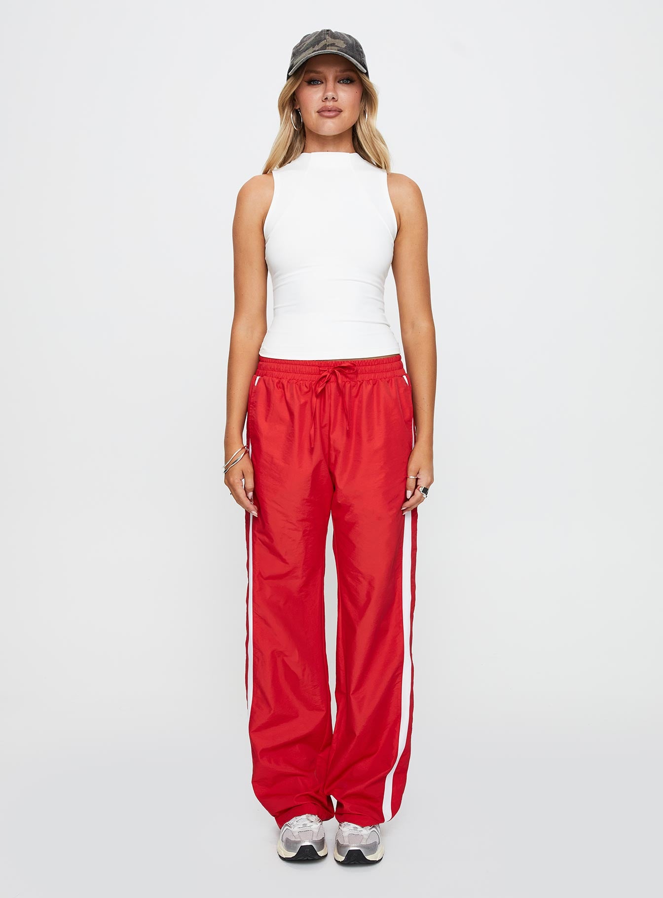 Keli Track Pants Red / White - Image 7