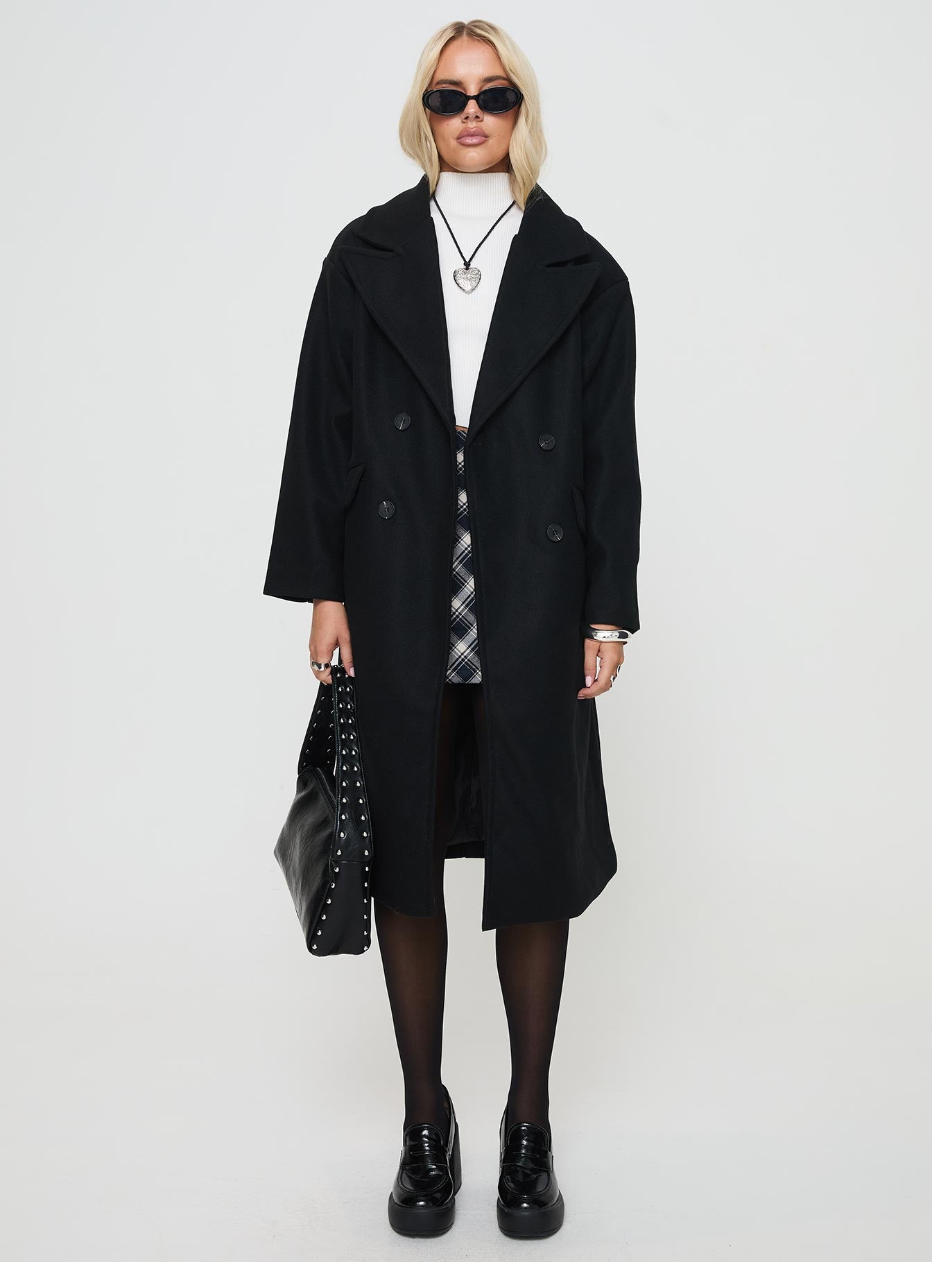Inferno Longline Coat Black - Image 7