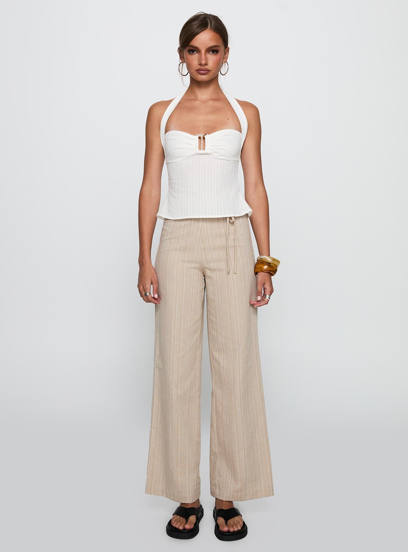 Isabetta Halter Top White Petite - Image 7