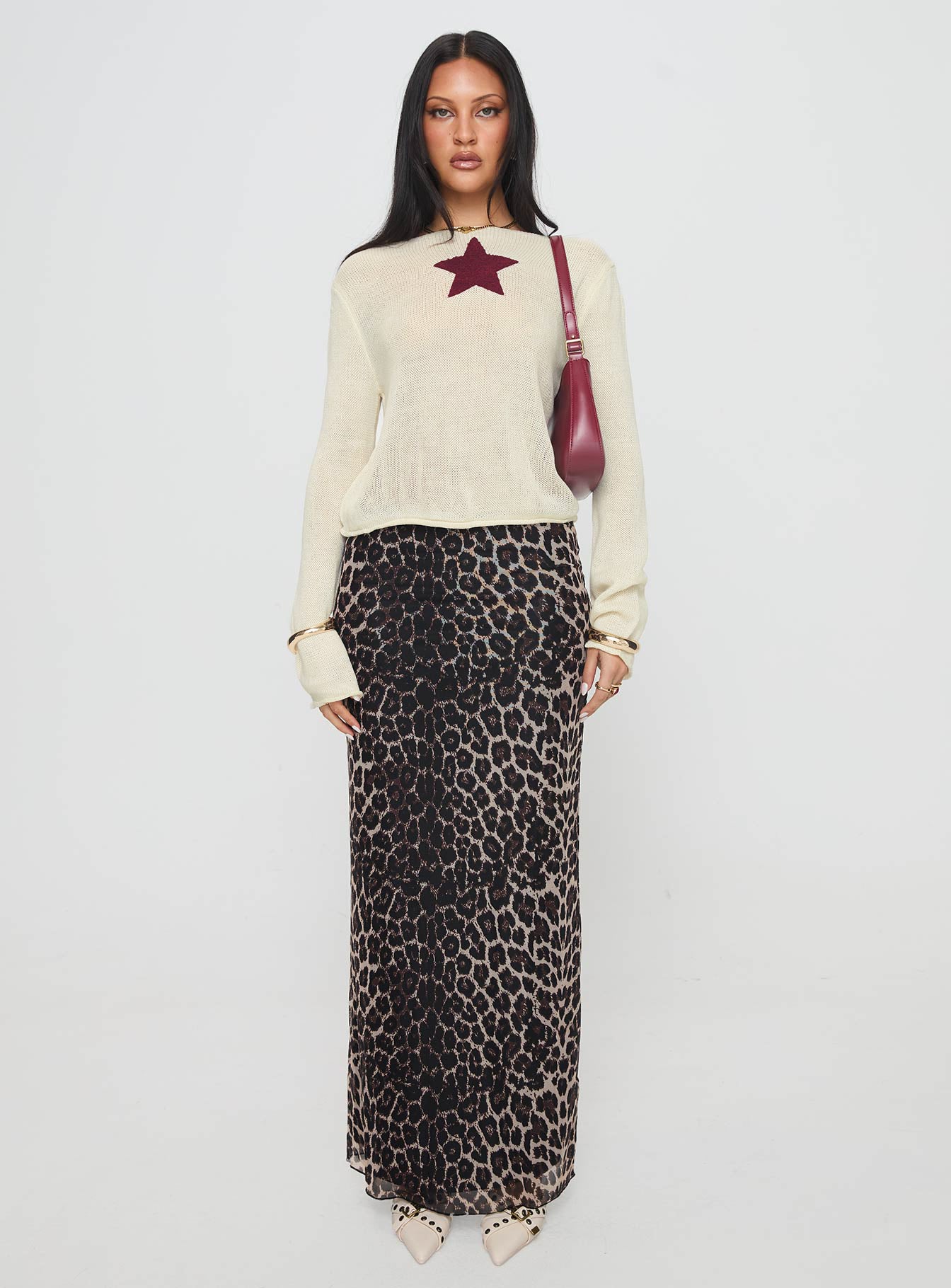 Big Star Knit Sweater Cream - Image 7