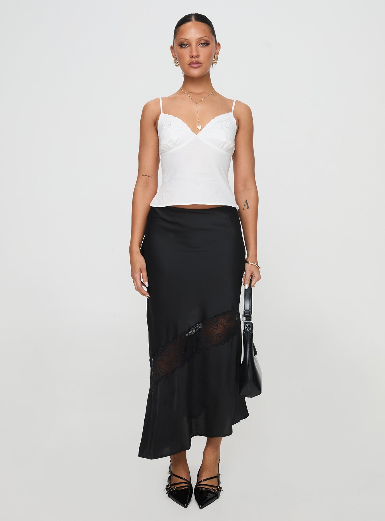 Aruba Embroidered Cami White - Image 7