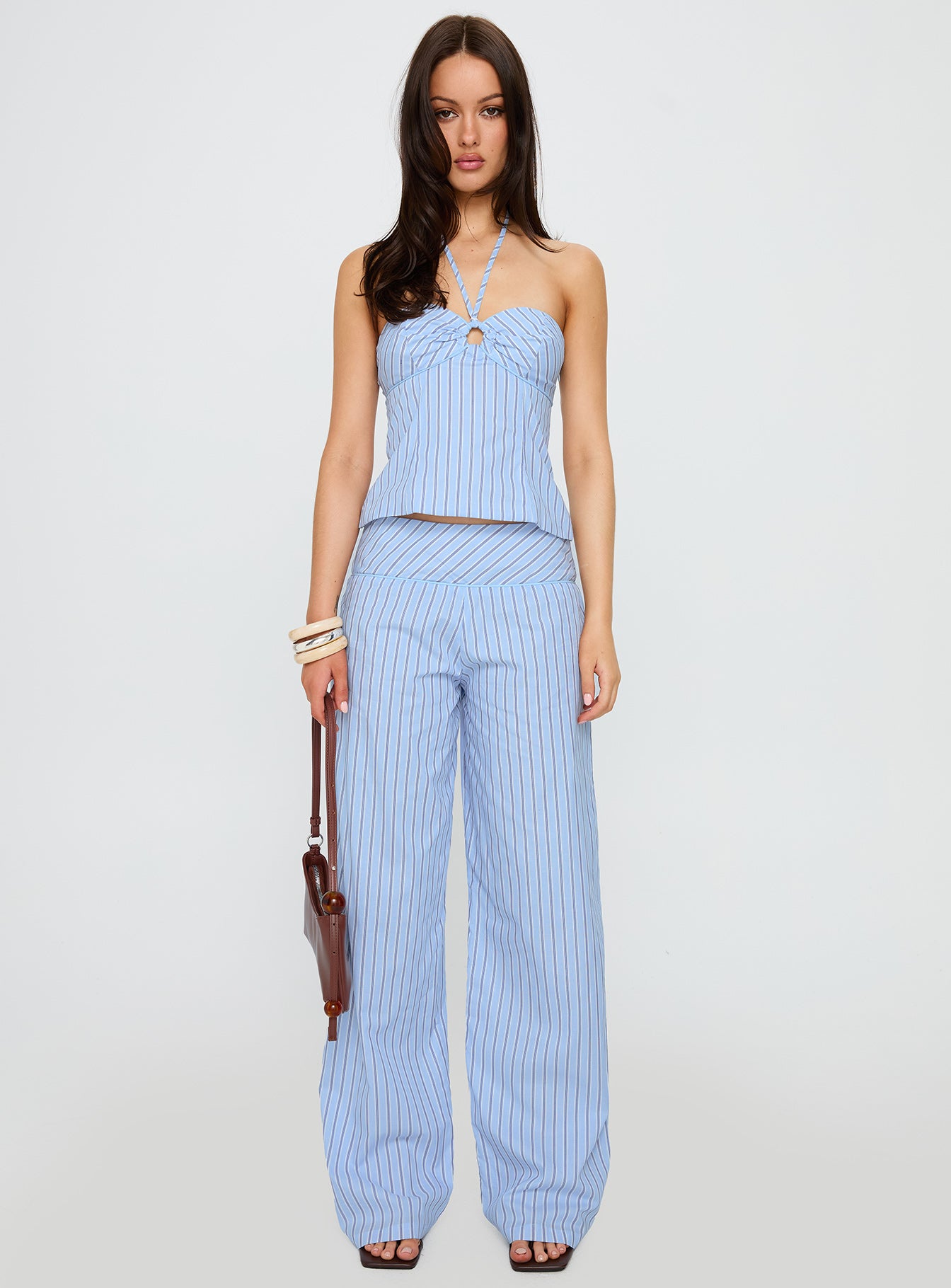 Sofea Mid Rise Pant Blue Stripe - Image 7
