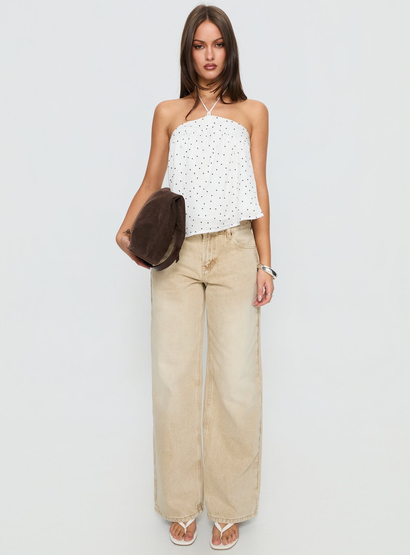 Moonlit Top White Polka - Image 7