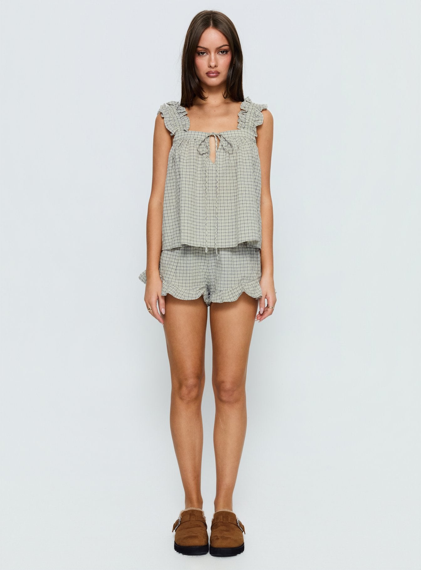 Santabelle Frill Top Check - Image 7