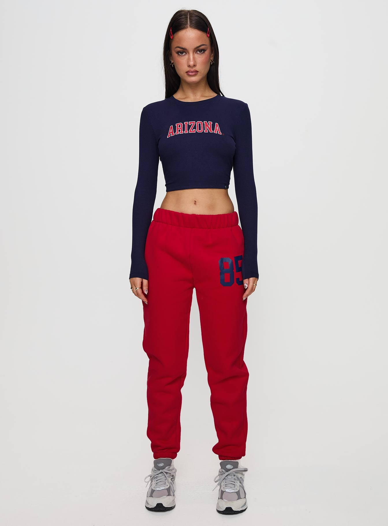 U of A Bring It Back Long Sleeve Top Navy - Image 7