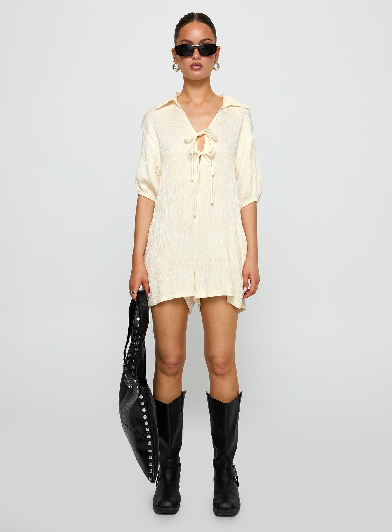 Power Move Romper Beige - Image 7