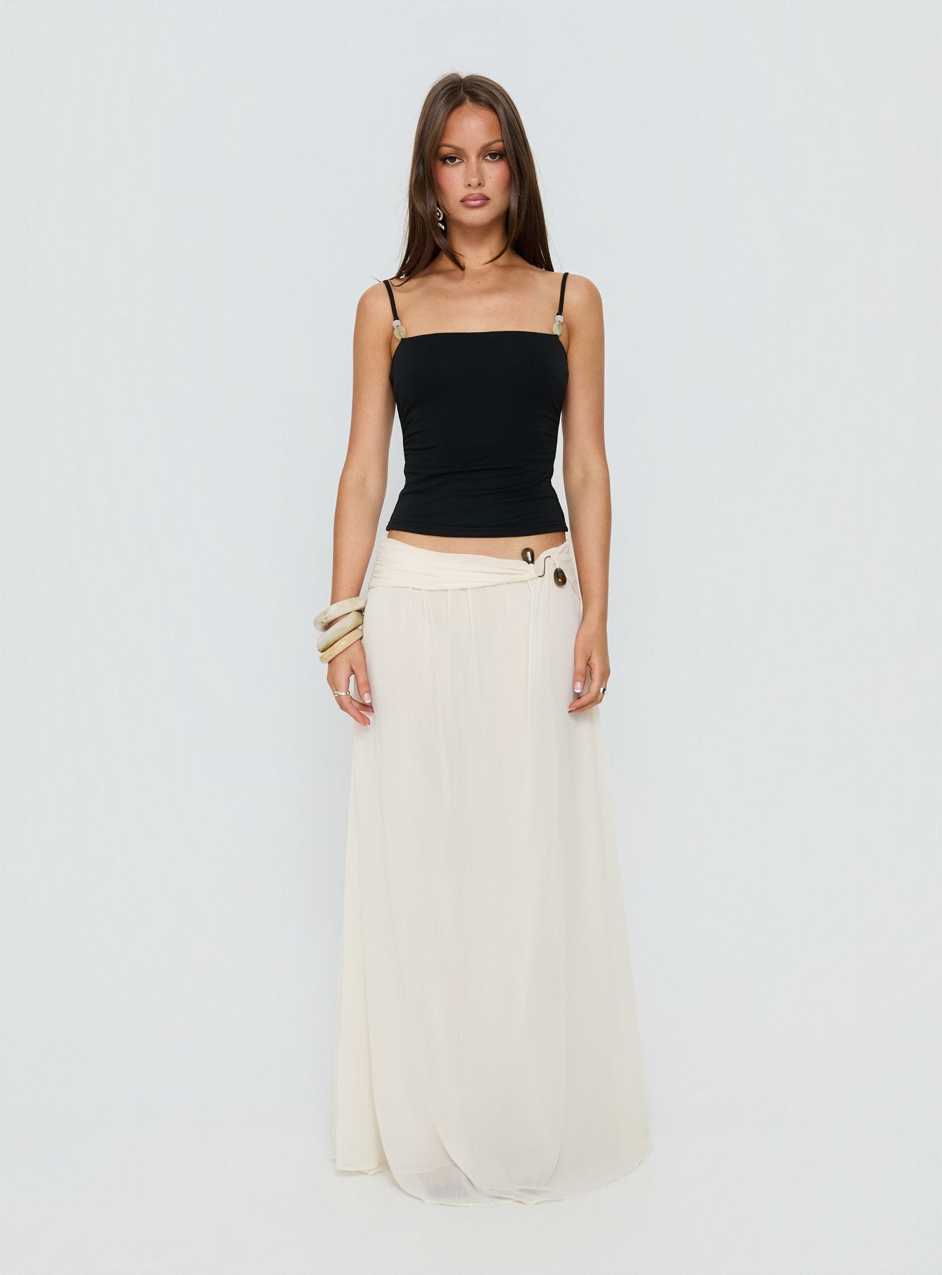 Isameika Beaded Tank Top Black - Image 7