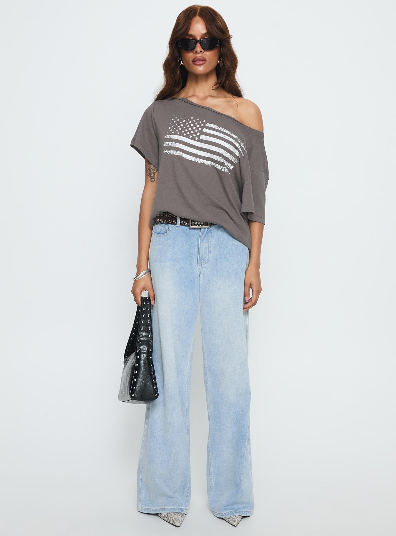 American Tune Graphic Top Washed Black - Image 7