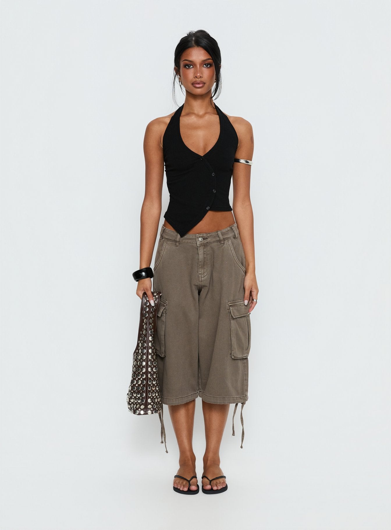 Avrilla Wrap Knit Top Black - Image 7