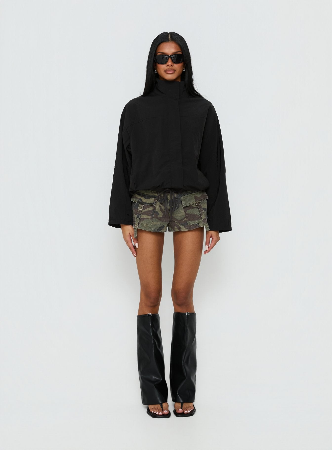 Shoreline Windbreaker Jacket Noir - Image 7