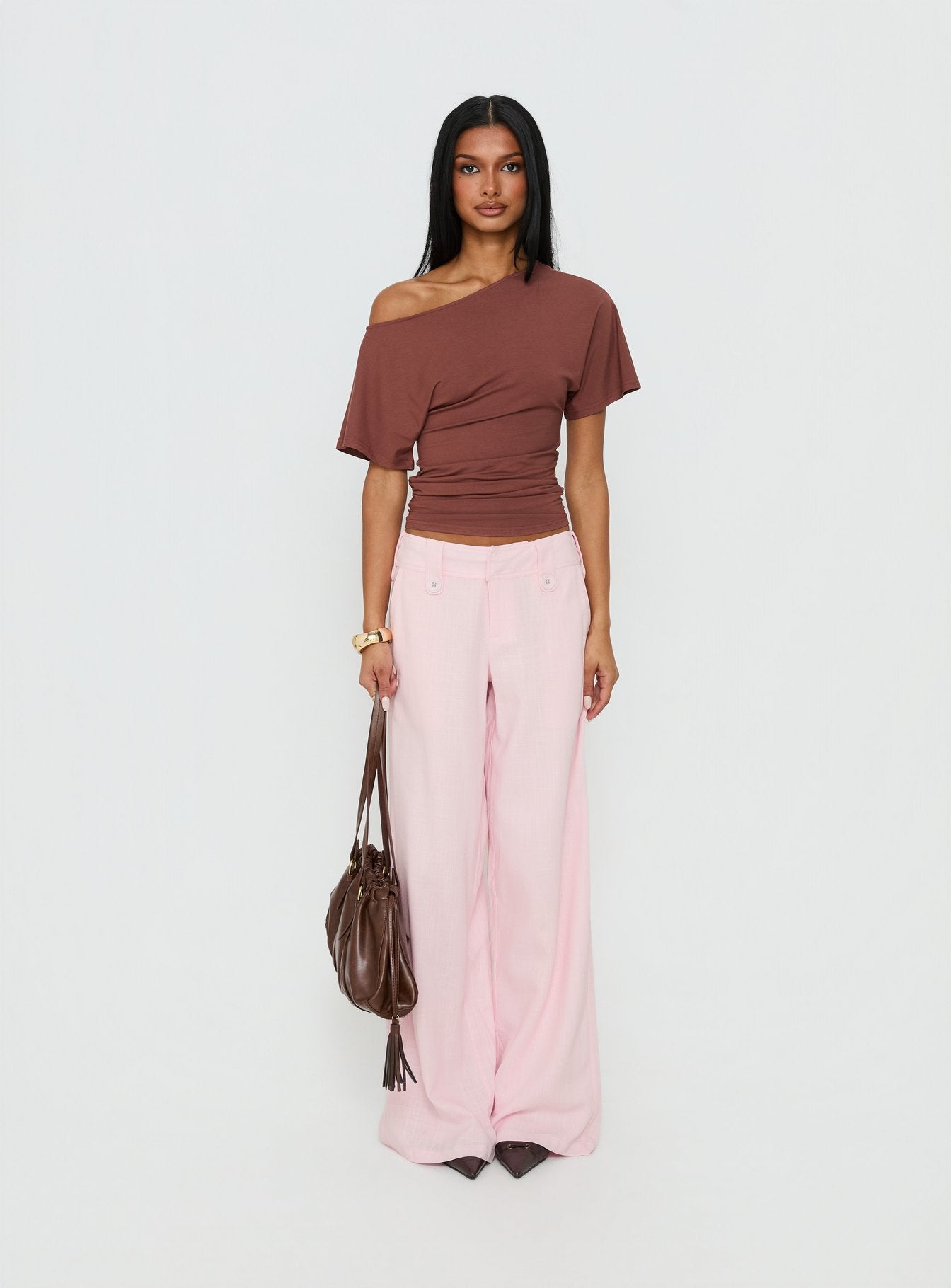 Pedra Wide Leg Pant Pink - Image 7